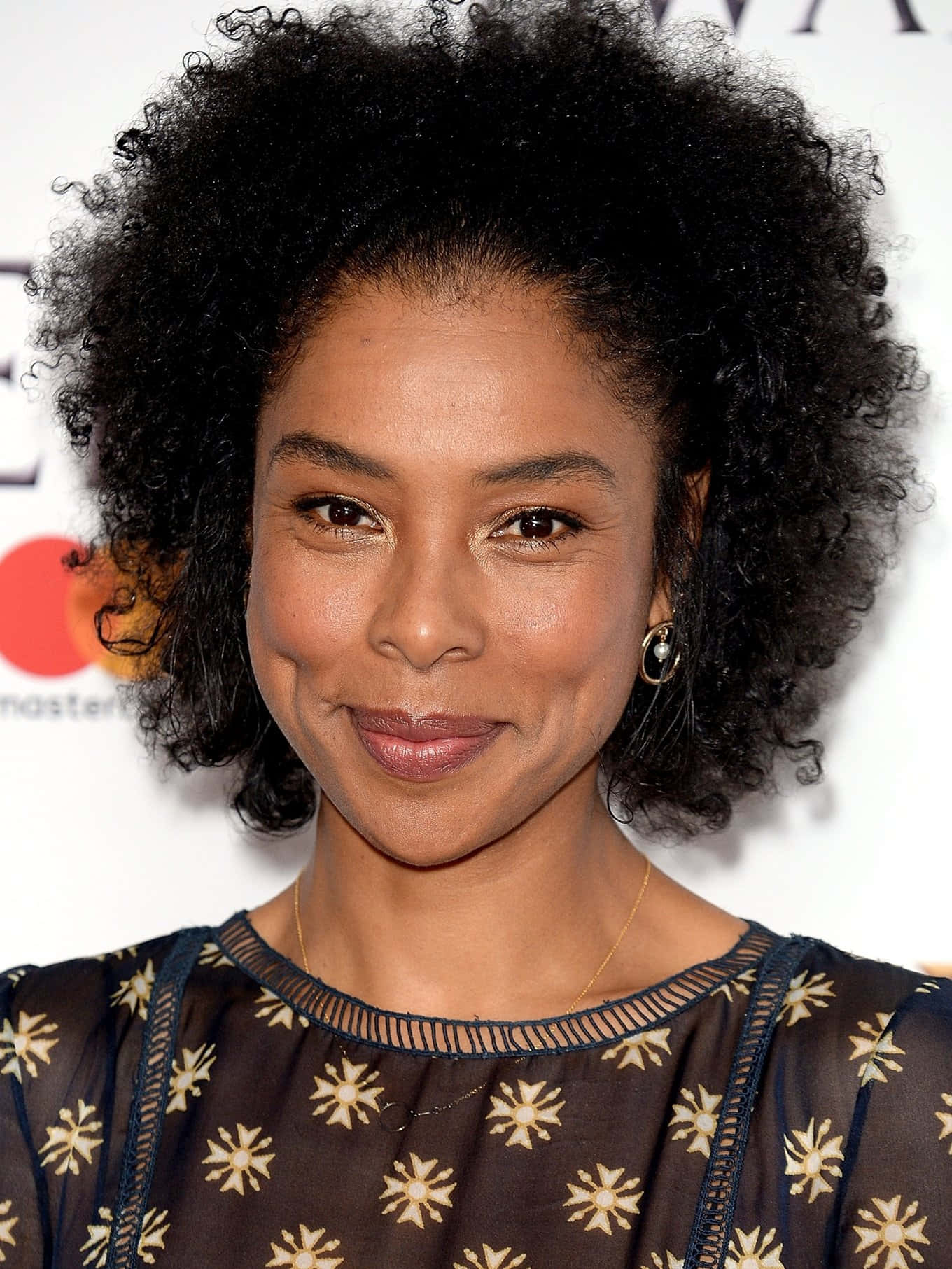 Sophie Okonedo, public event, patterned top, HD Phone Wallpaper
