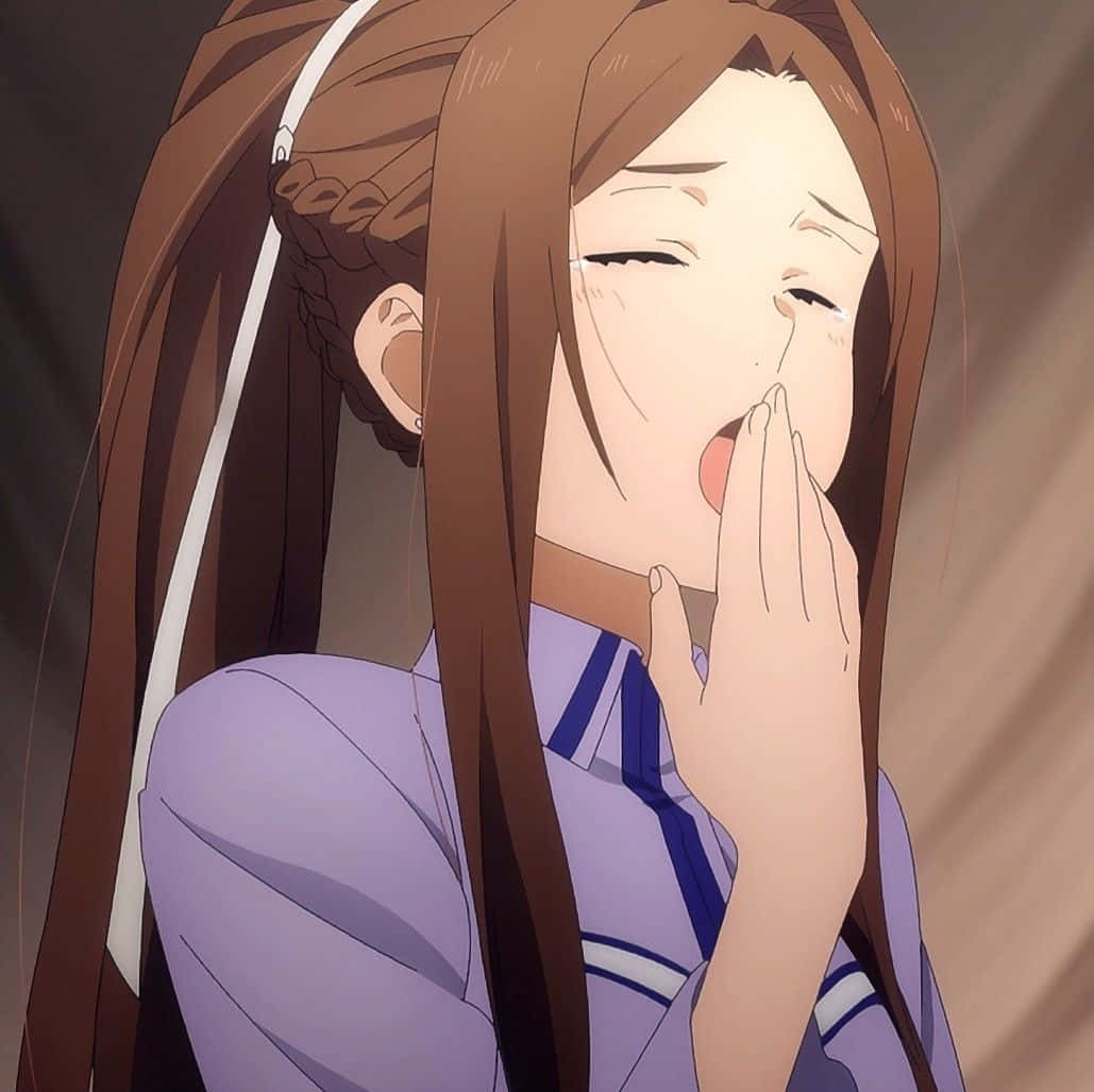 Sortiliena Serlut, anime girl, long brown hair, SD Desktop Wallpaper