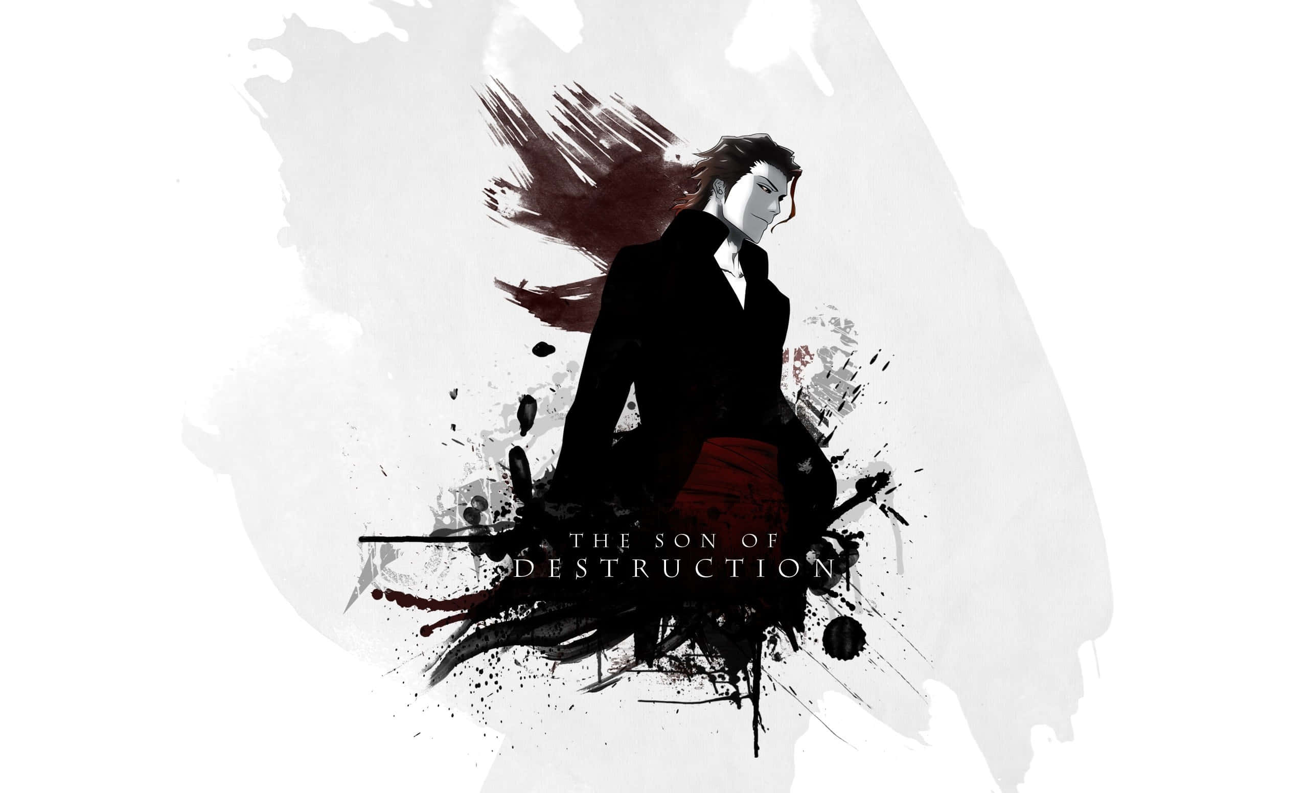 Sosuke Aizen, black coat, red accents, Full HD Desktop Wallpaper