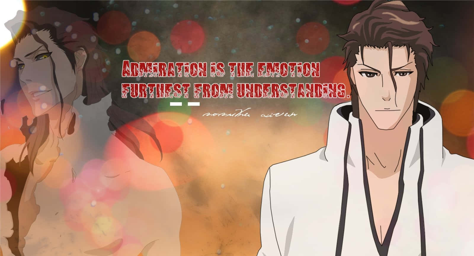 Sosuke Aizen, anime characters, warm bokeh background, HD Desktop Wallpaper