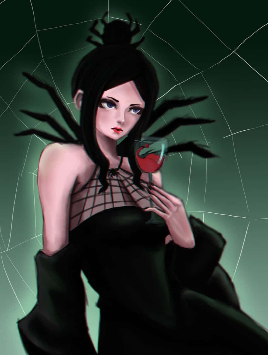 Arachne, Soul Eater, dark-haired woman, SD Phone Wallpaper
