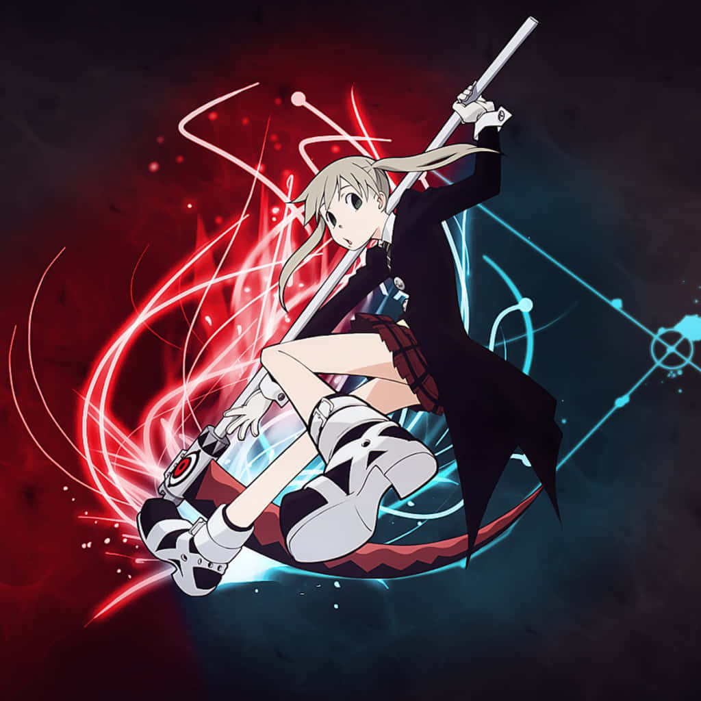 Soul Eater, neon lights, blonde hair, SD Desktop Wallpaper