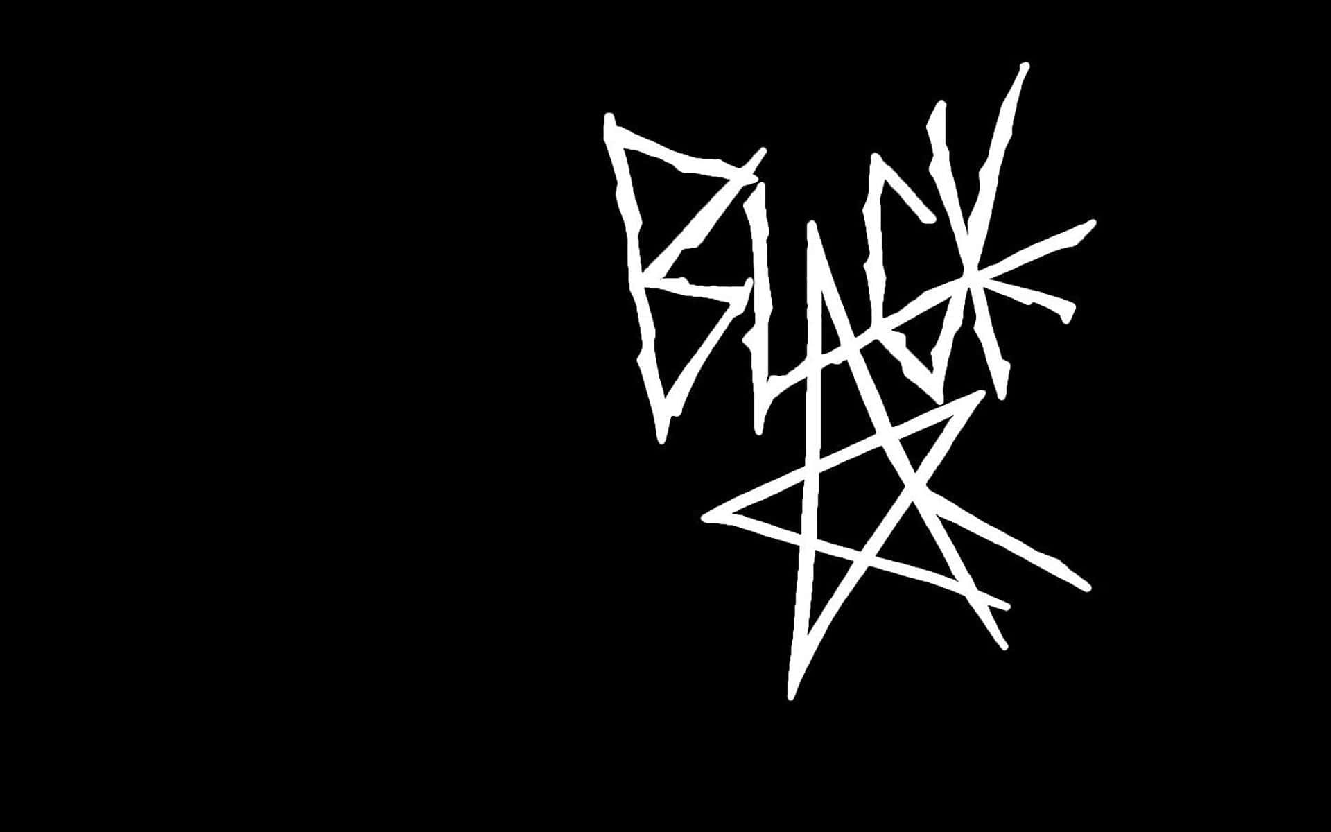 Black Star, Soul Eater, jagged white letters, Full HD Desktop Wallpaper