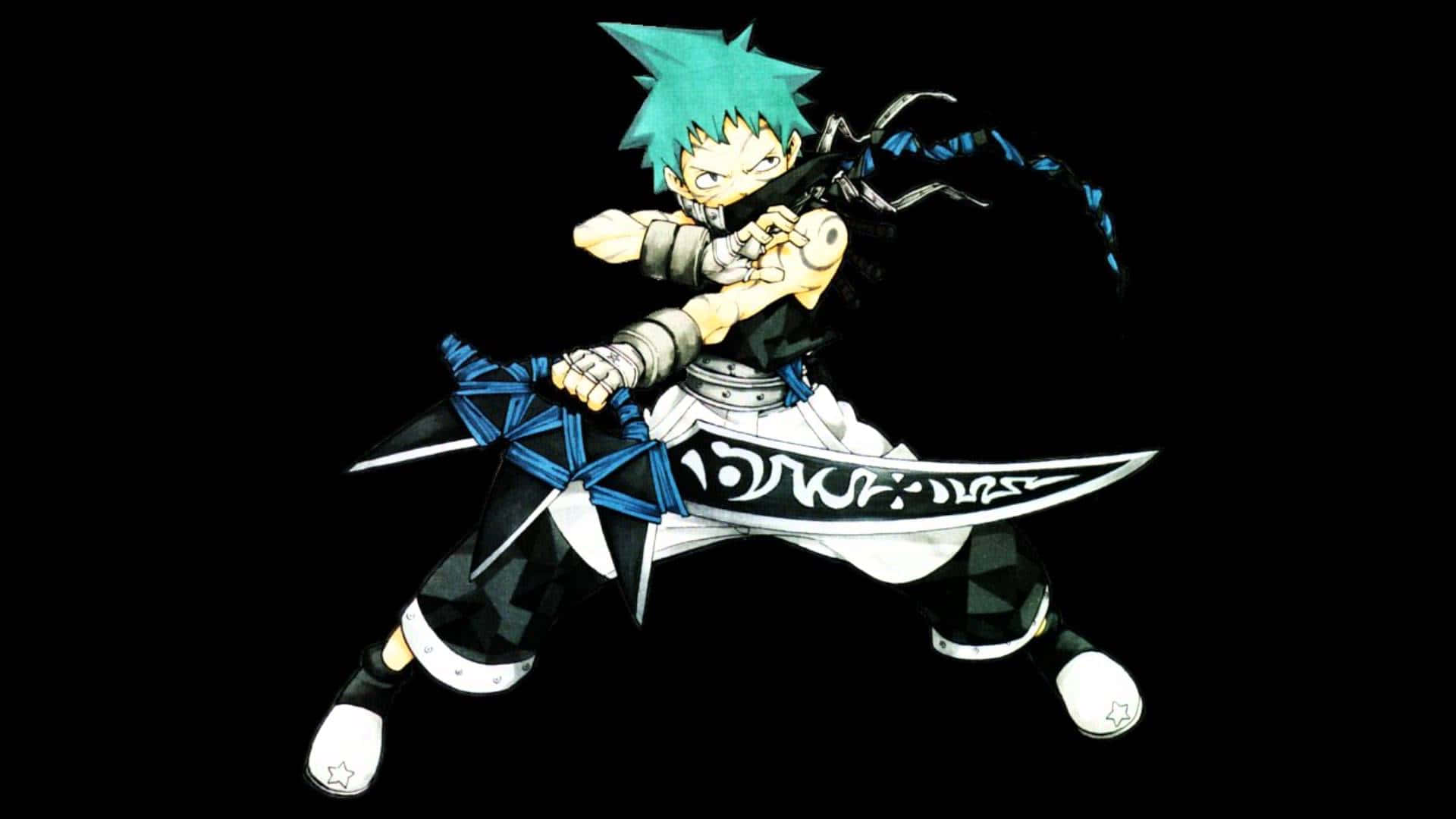 Soul Eater, Black Star, teal-haired, Full HD Desktop Wallpaper