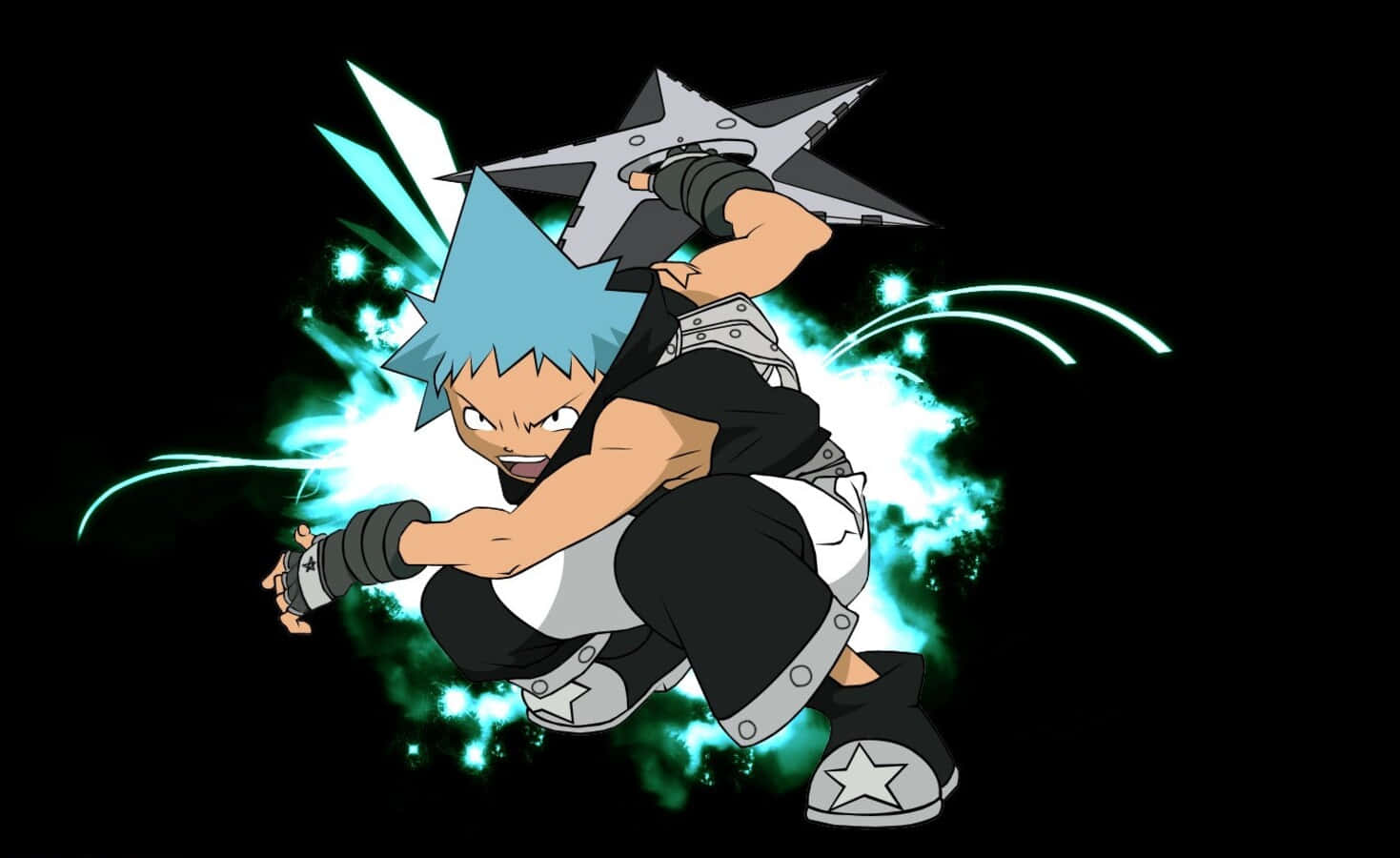 Black Star, Soul Eater, blue-haired anime boy, HD Desktop Wallpaper