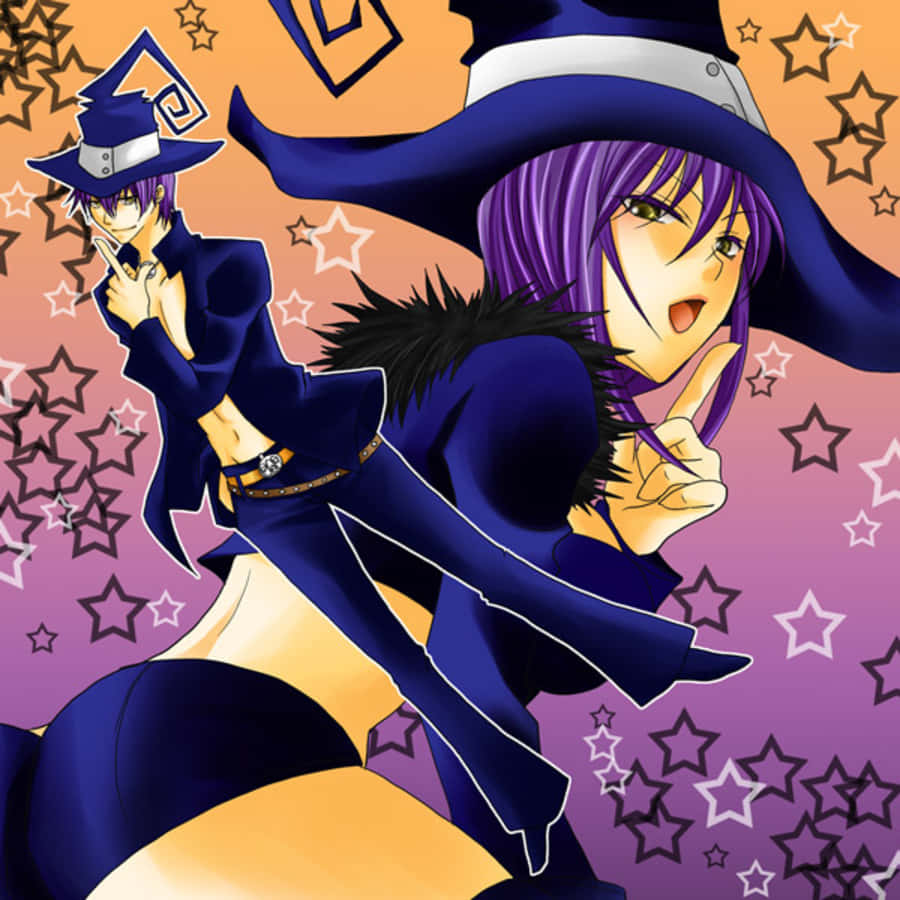 Blair, Soul Eater, moonlight, SD Desktop Wallpaper