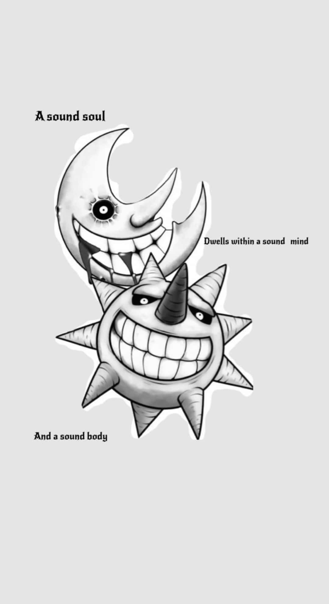 Soul Eater, Sun And Moon, cartoon sun, Full HD Phone Wallpaper