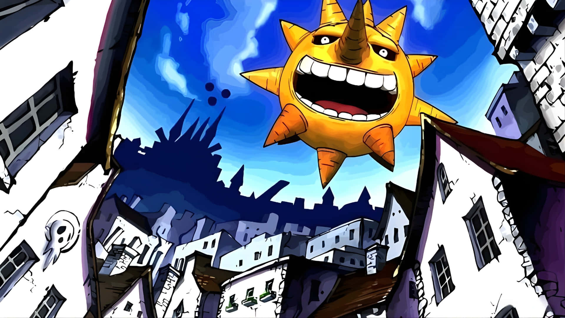 Soul Eater, Sun Character, cartoon sun, Full HD Desktop Wallpaper
