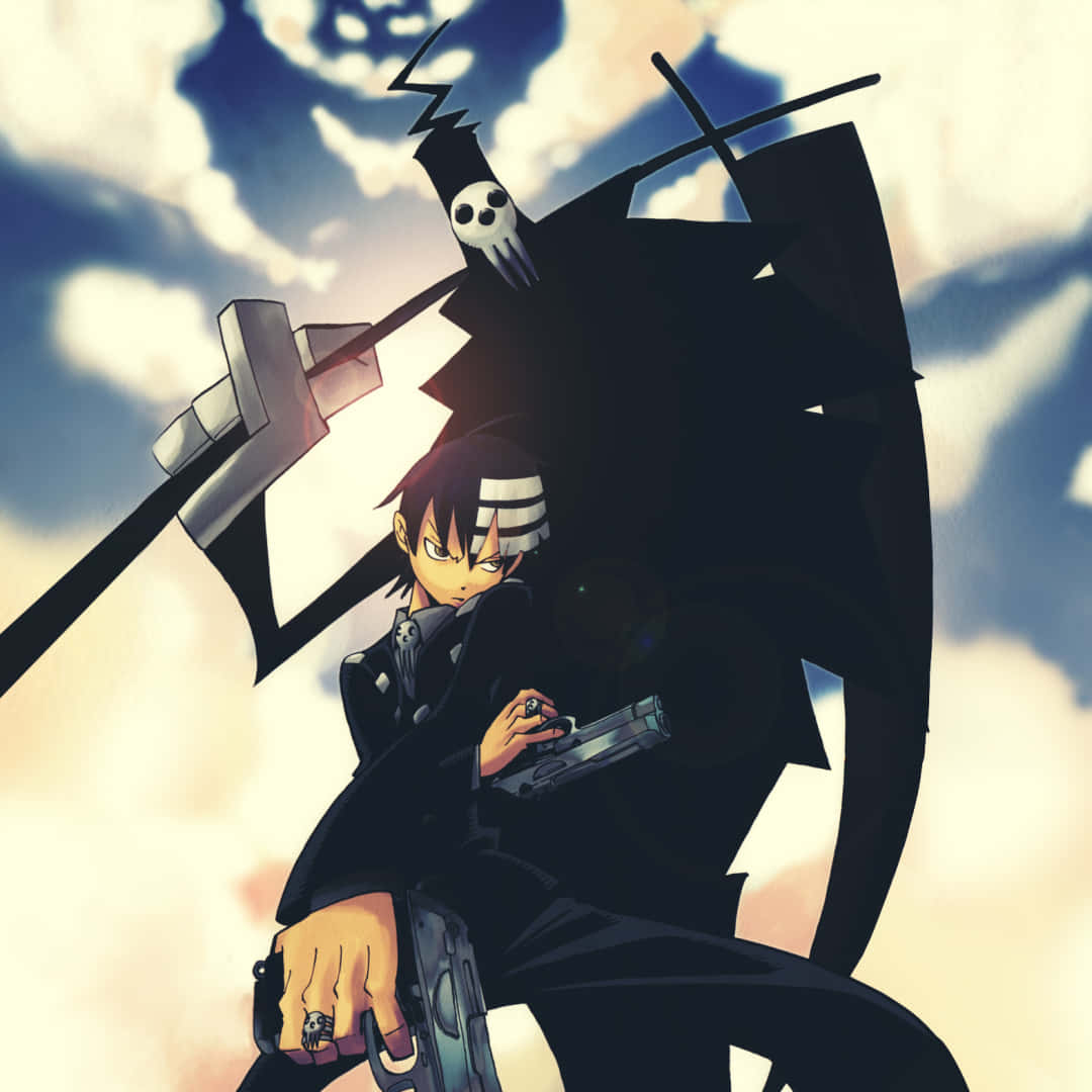 Soul Eater, Death The Kid, pistols, SD Desktop Wallpaper