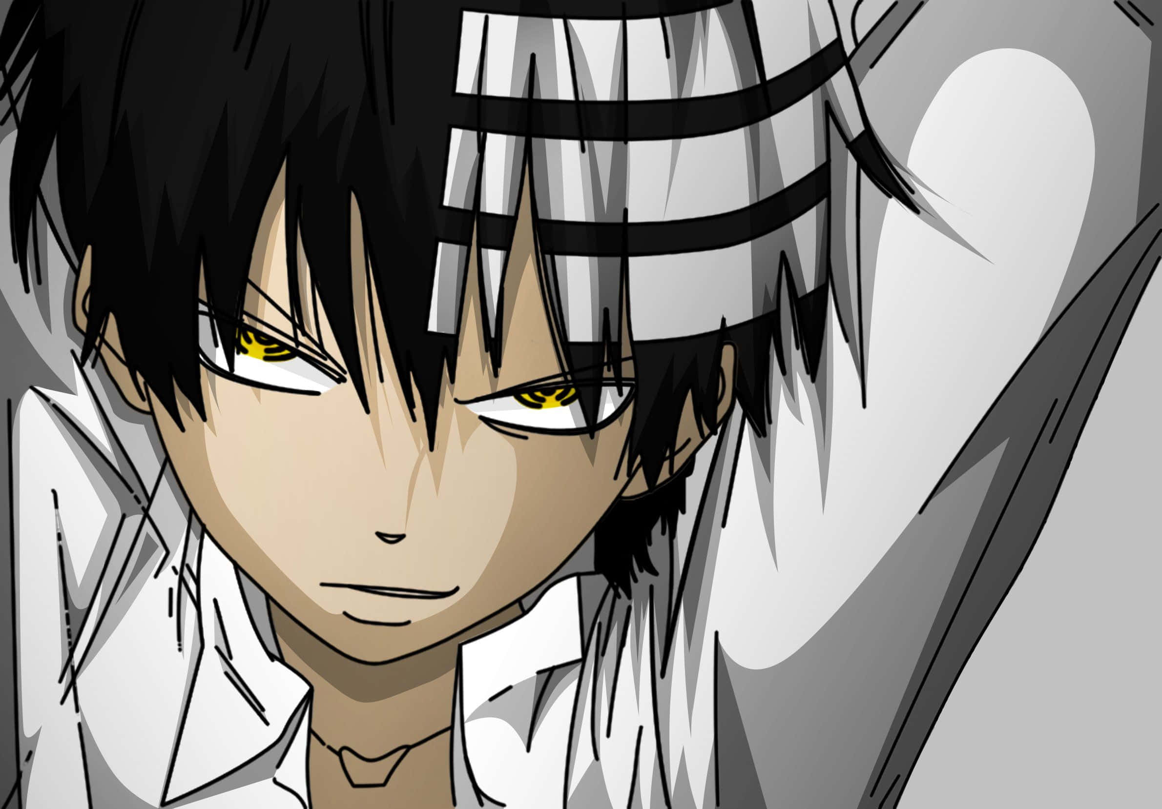Soul Eater, Death The Kid, black hair, Full HD Desktop Wallpaper