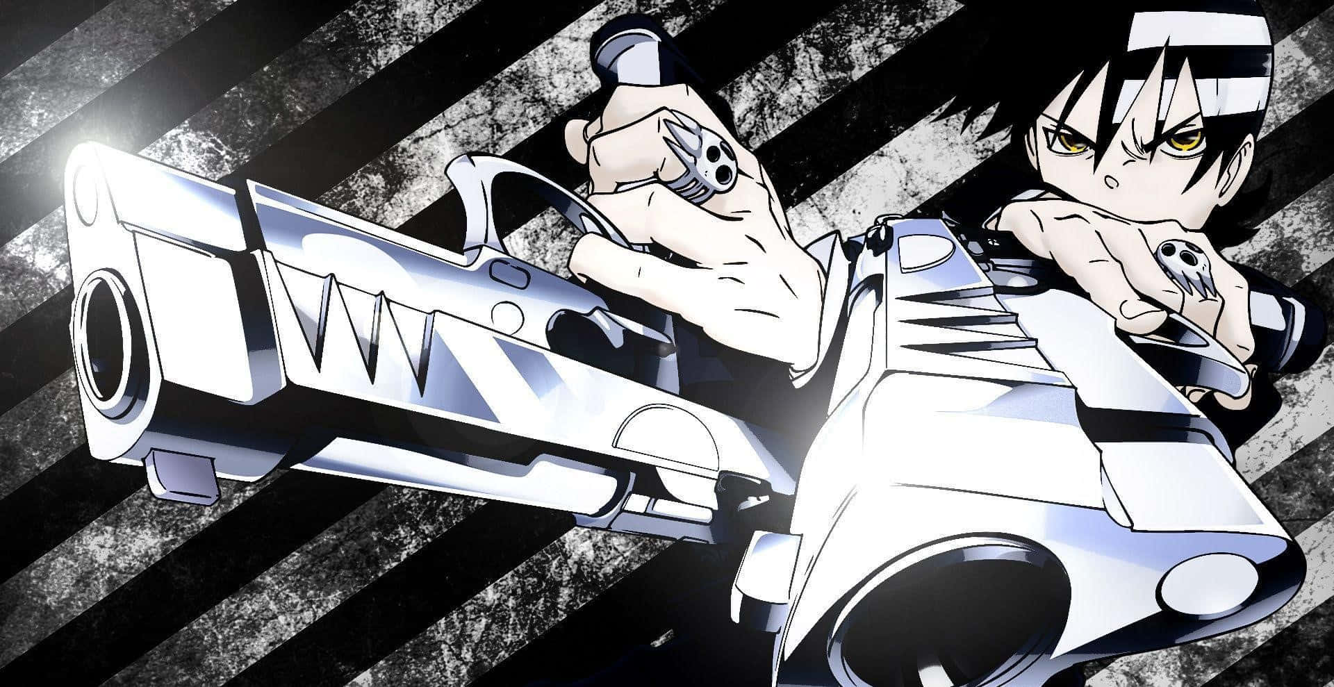 Soul Eater, Death The Kid, black and white hair, Full HD Desktop Wallpaper