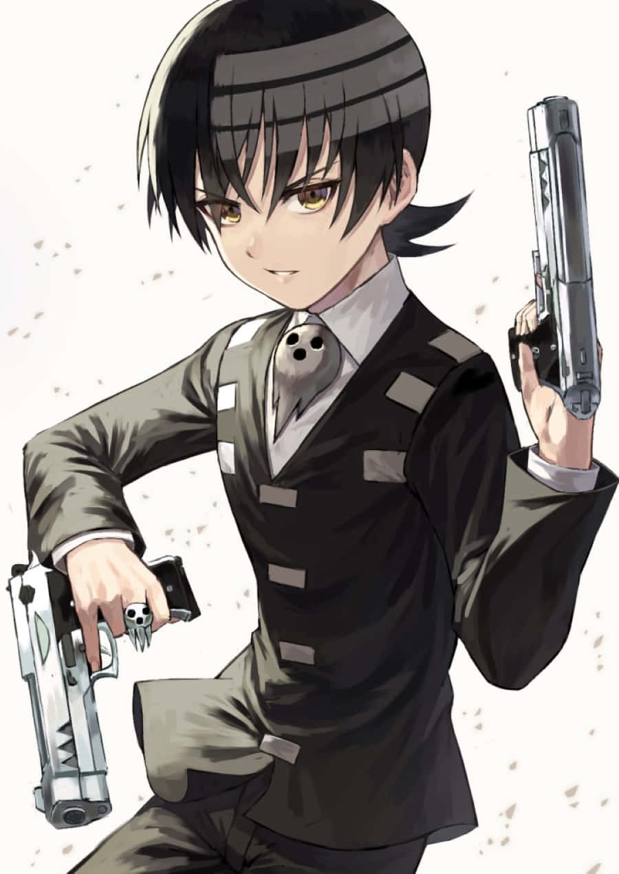Death The Kid, Soul Eater, skull ring, SD Phone Wallpaper