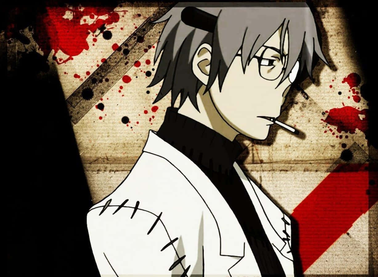 Soul Eater, Dr Stein, gray hair, SD Desktop Wallpaper
