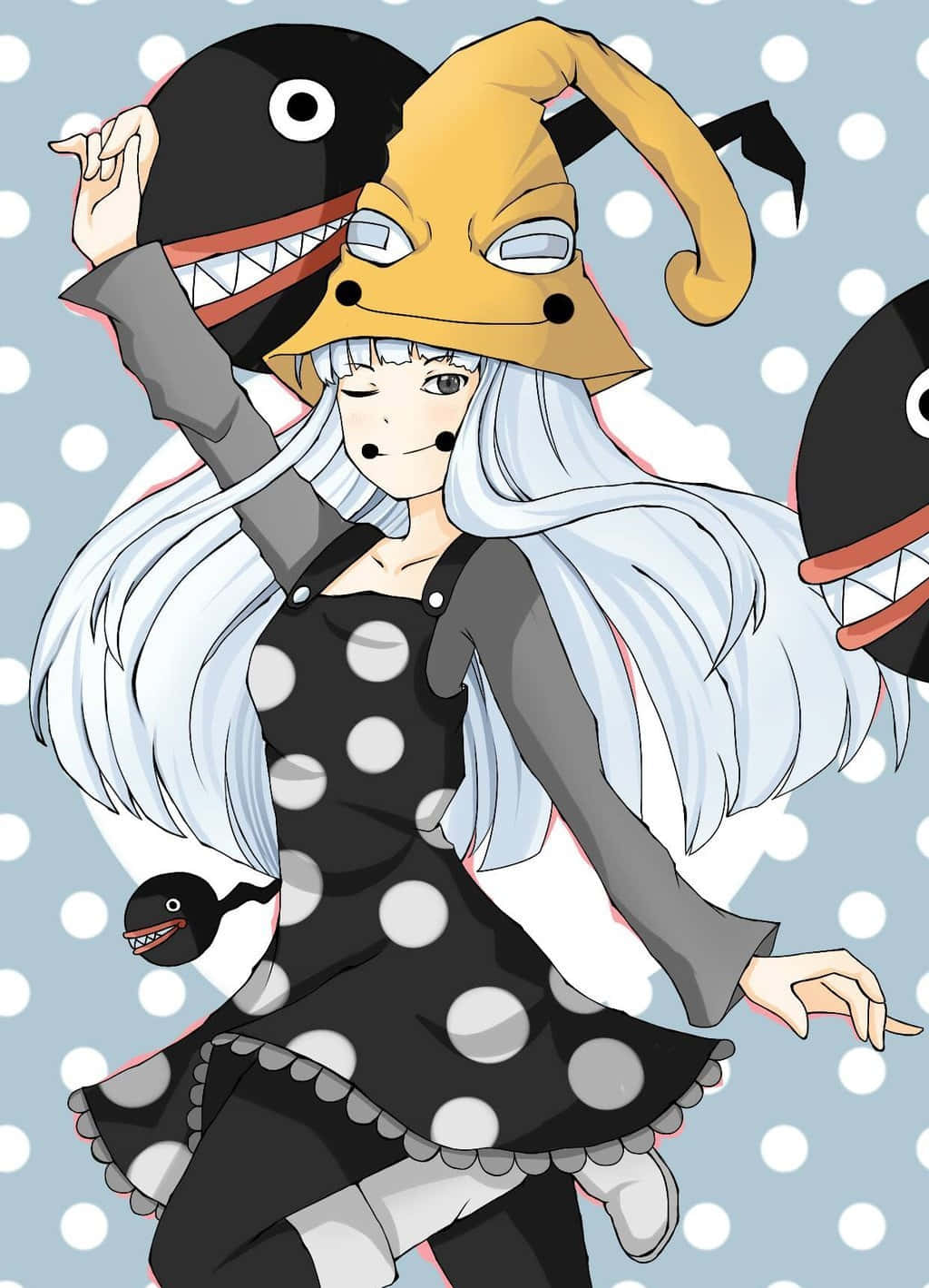 Eruka Frog, Soul Eater, white hair, HD Phone Wallpaper