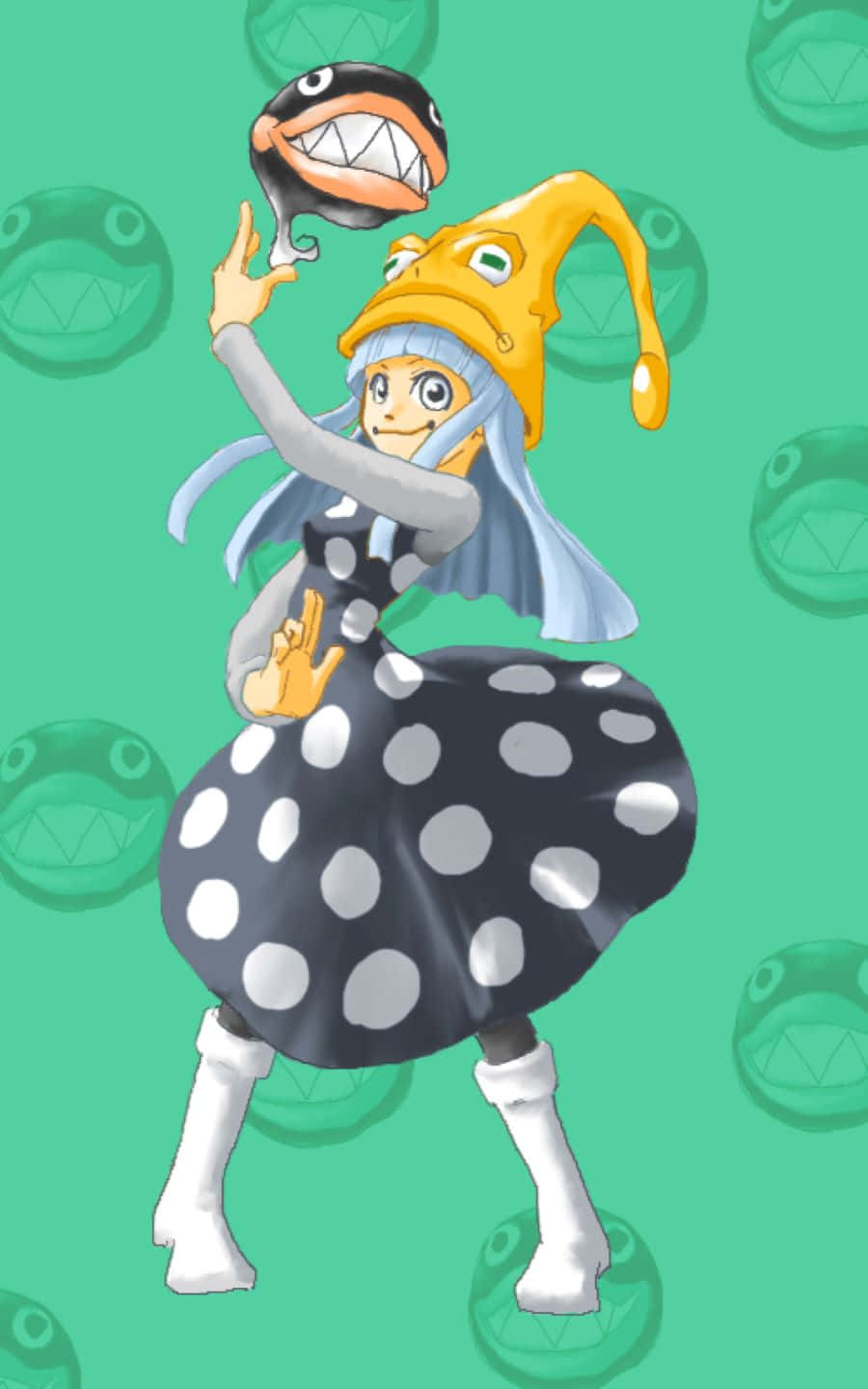 Eruka Frog, Soul Eater, polka dot dress, HD Phone Wallpaper