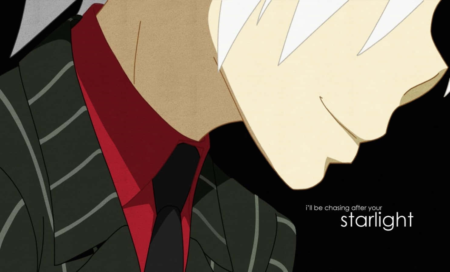 Soul Eater Evans, white hair, red shirt, HD Desktop Wallpaper