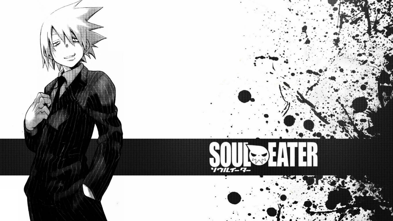 Soul Eater, Evans, black and white anime character, HD Desktop Wallpaper