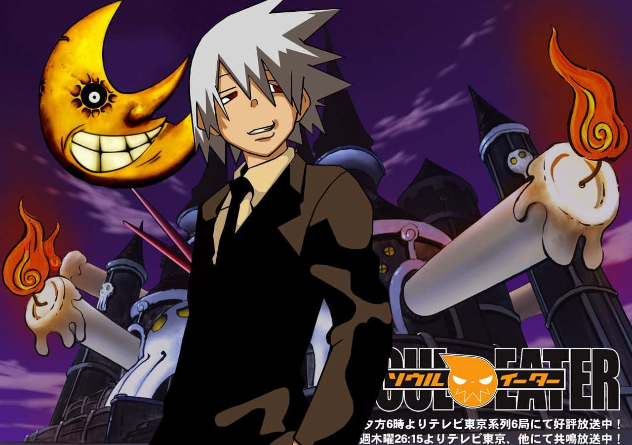 Soul Eater Manga, silver-haired anime character, black suit, HD Desktop Wallpaper