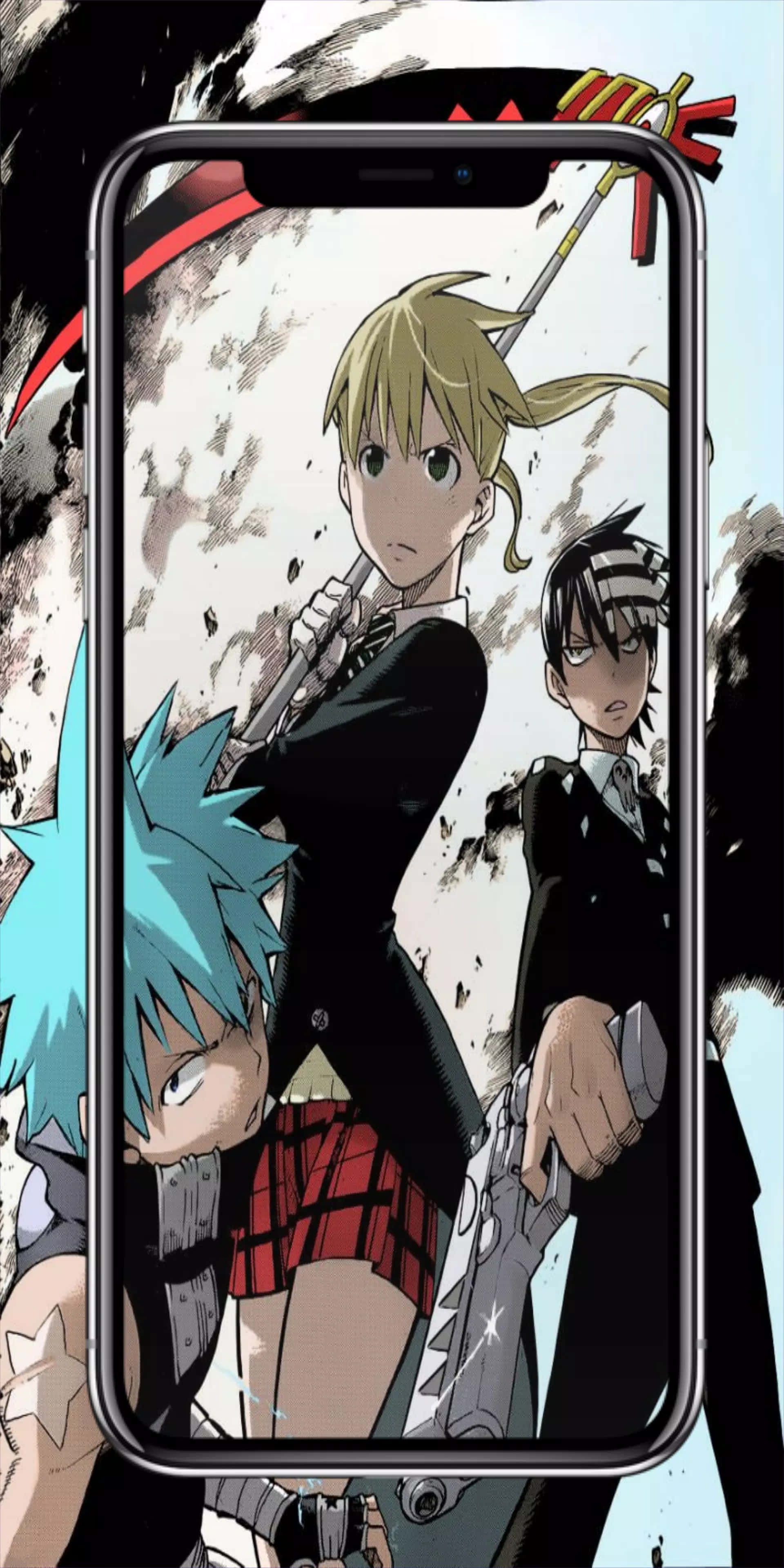 Soul Eater, anime characters, school uniforms, 4K Phone Wallpaper