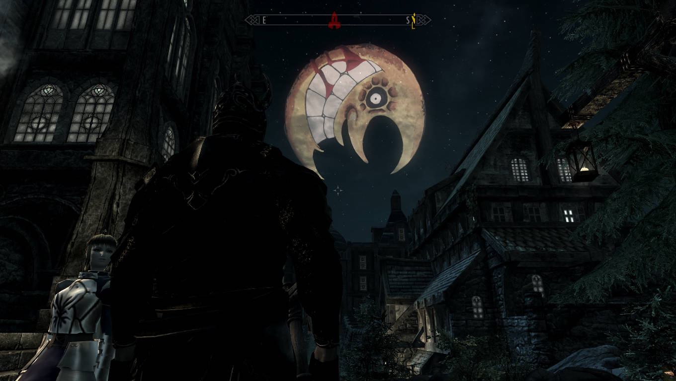 Soul Eater Moon, crescent moon, cracked surface, HD Desktop Wallpaper