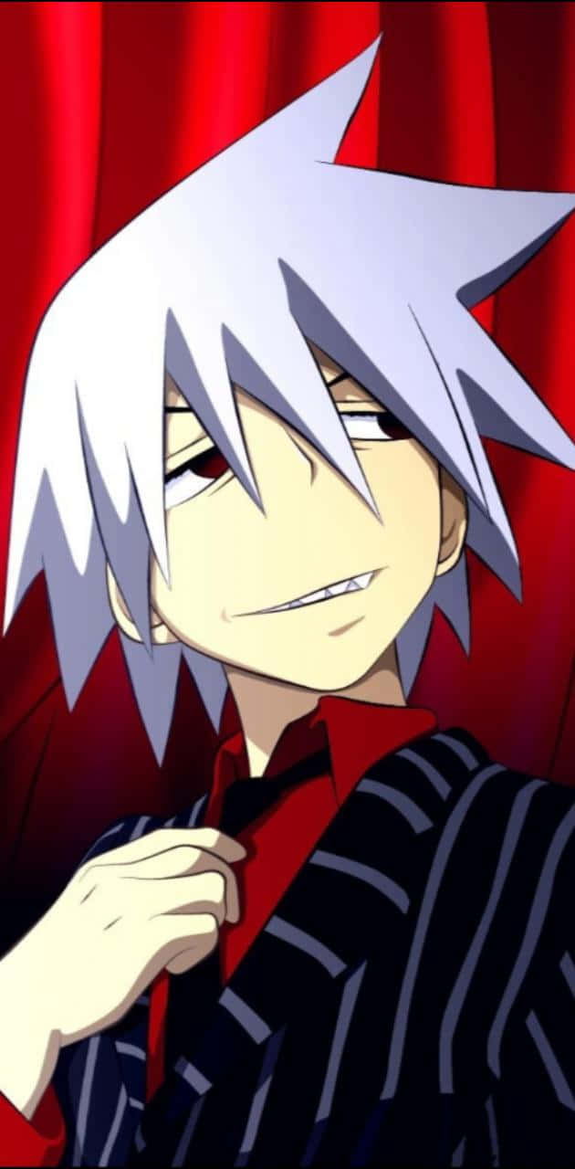 Soul Eater, spiky silver-haired, red eyes, HD Phone Wallpaper