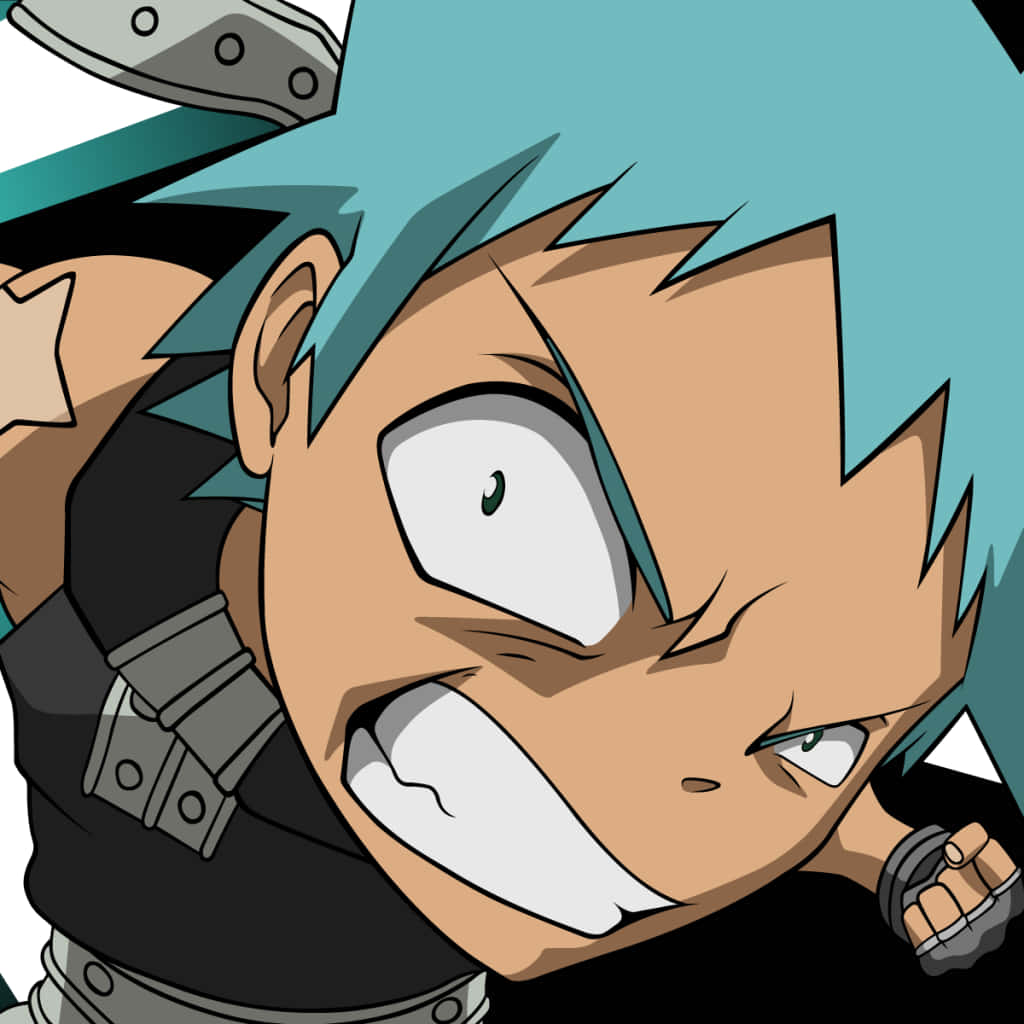 Soul Eater, Black Star, spiky blue hair, SD Desktop Wallpaper