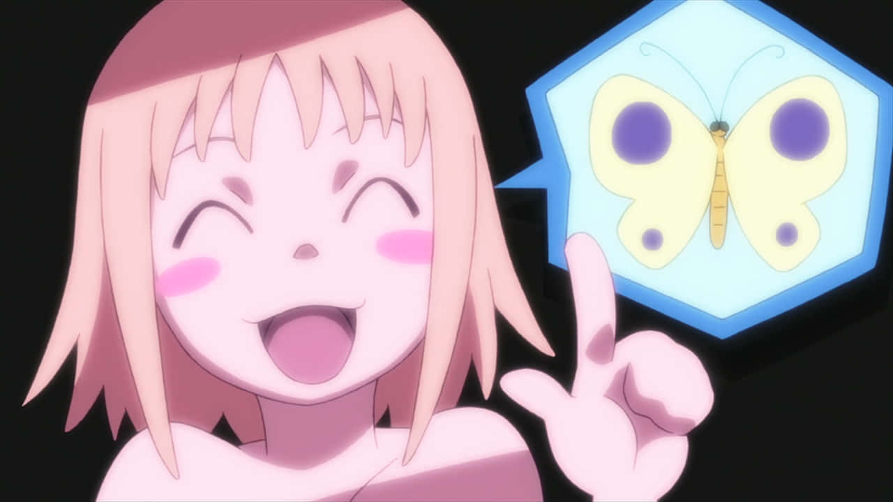 Soul Eater, butterfly, pink hair, HD Desktop Wallpaper