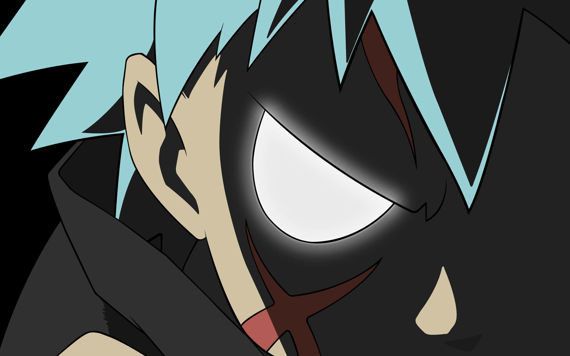 Soul Eater, Black Star, spiky cyan hair, Full HD Desktop Wallpaper