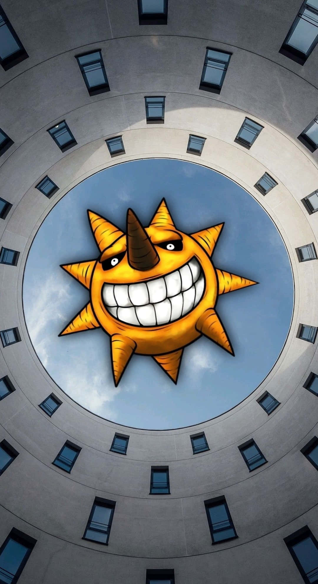 Soul Eater Sun, yellow sun, horn, Full HD Phone Wallpaper