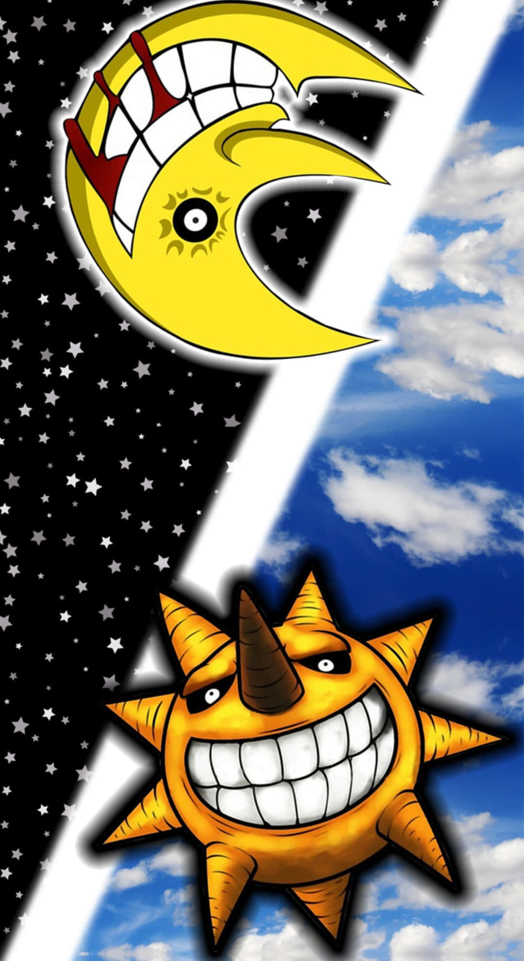 Soul Eater Sun, Soul Eater Sun And Moon, sun, Full HD Phone Wallpaper