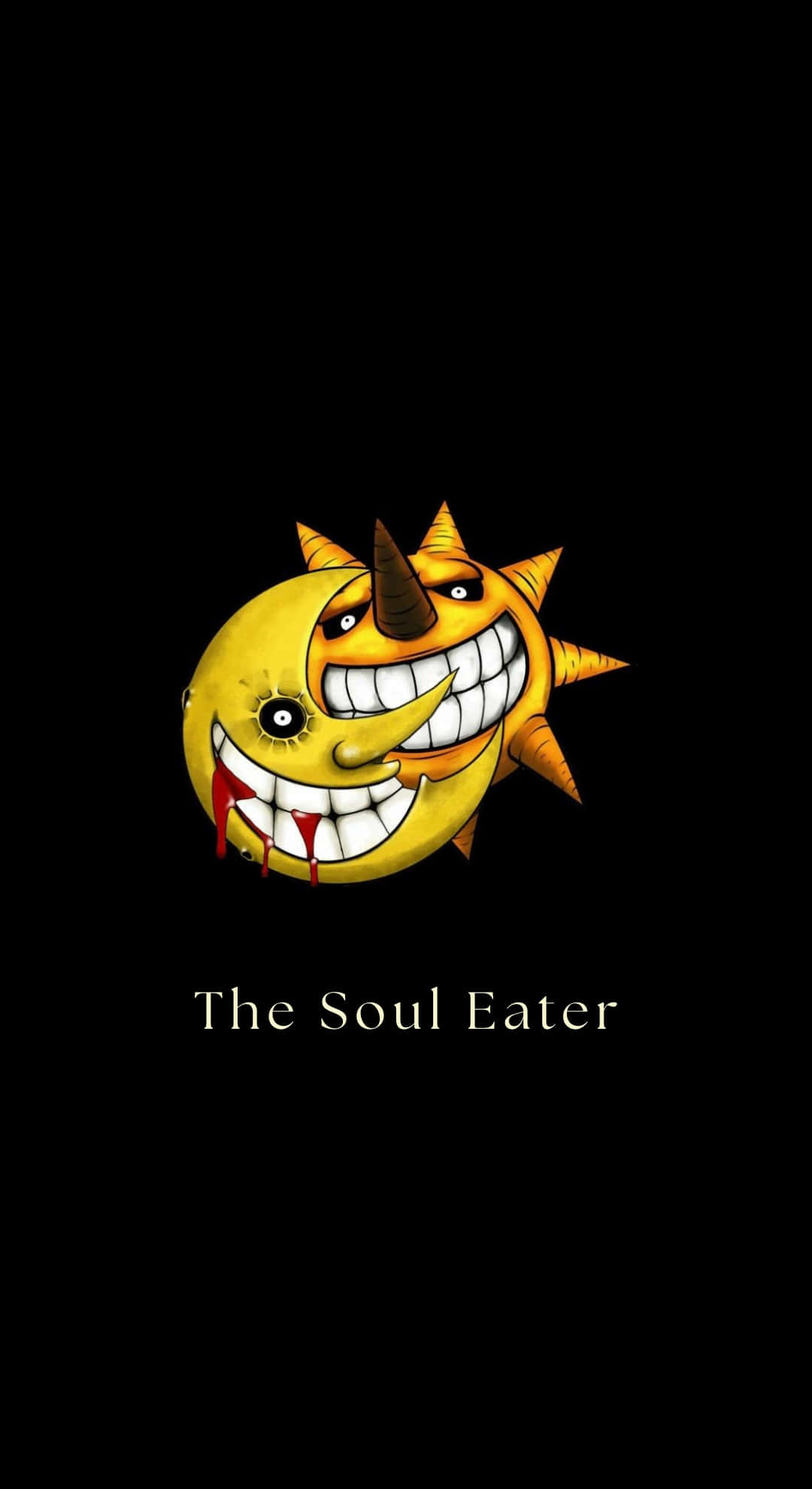 Soul Eater Sun, yellow sun, sharp teeth, Full HD Phone Wallpaper