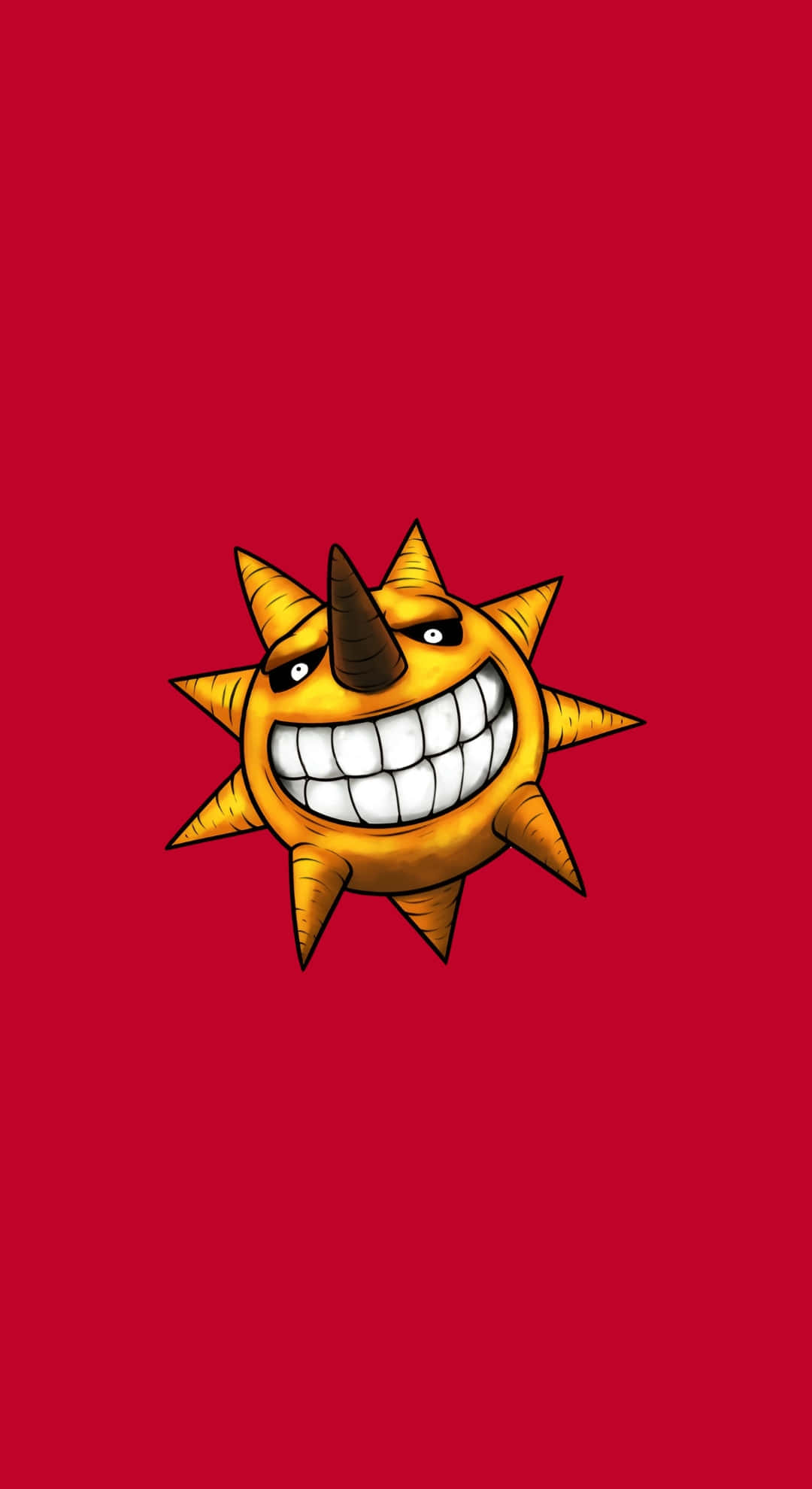 Soul Eater Sun, cartoon sun, mischievous grin, Full HD Phone Wallpaper