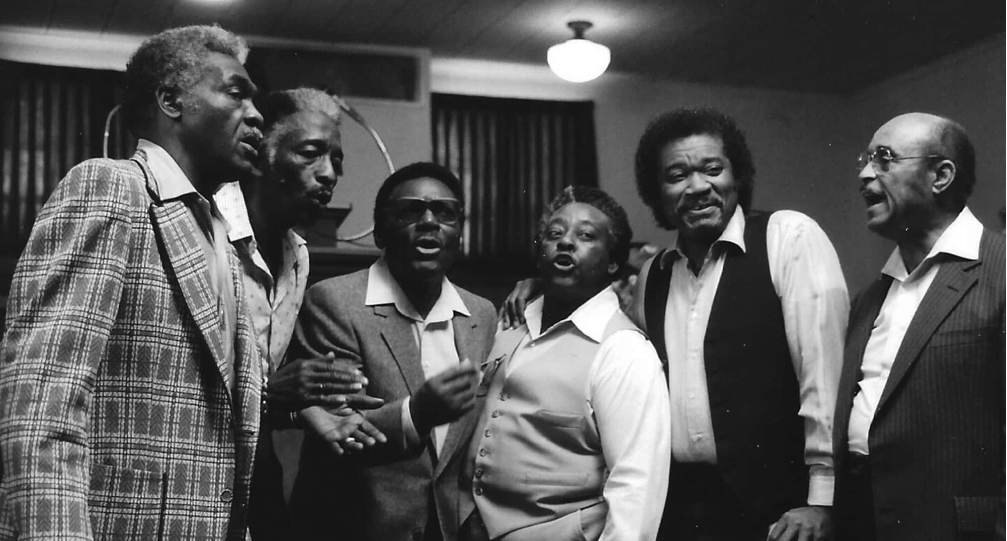 Soul Stirrers, group singing session, six men, Full HD Desktop Wallpaper
