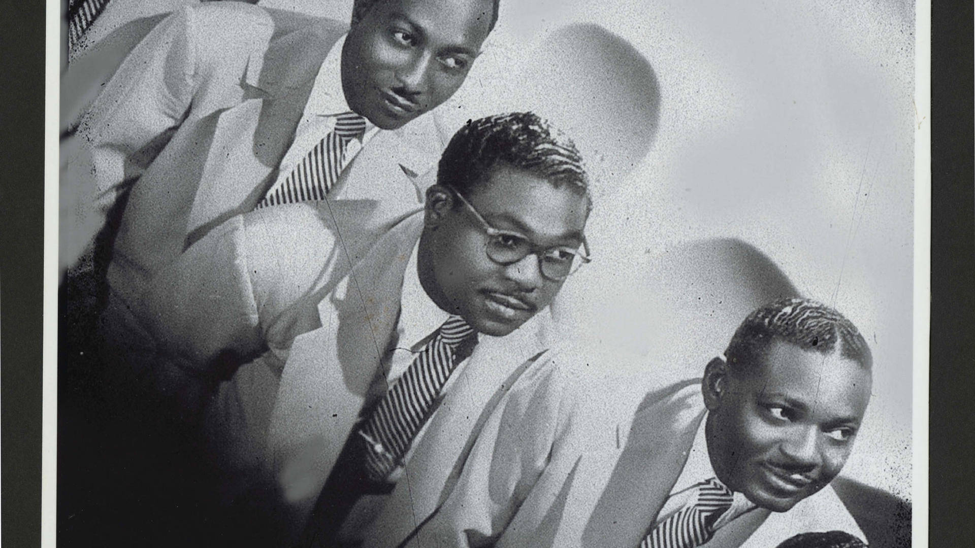The Soul Stirrers, gospel music group, vintage black and white studio portrait, Full HD Desktop Wallpaper