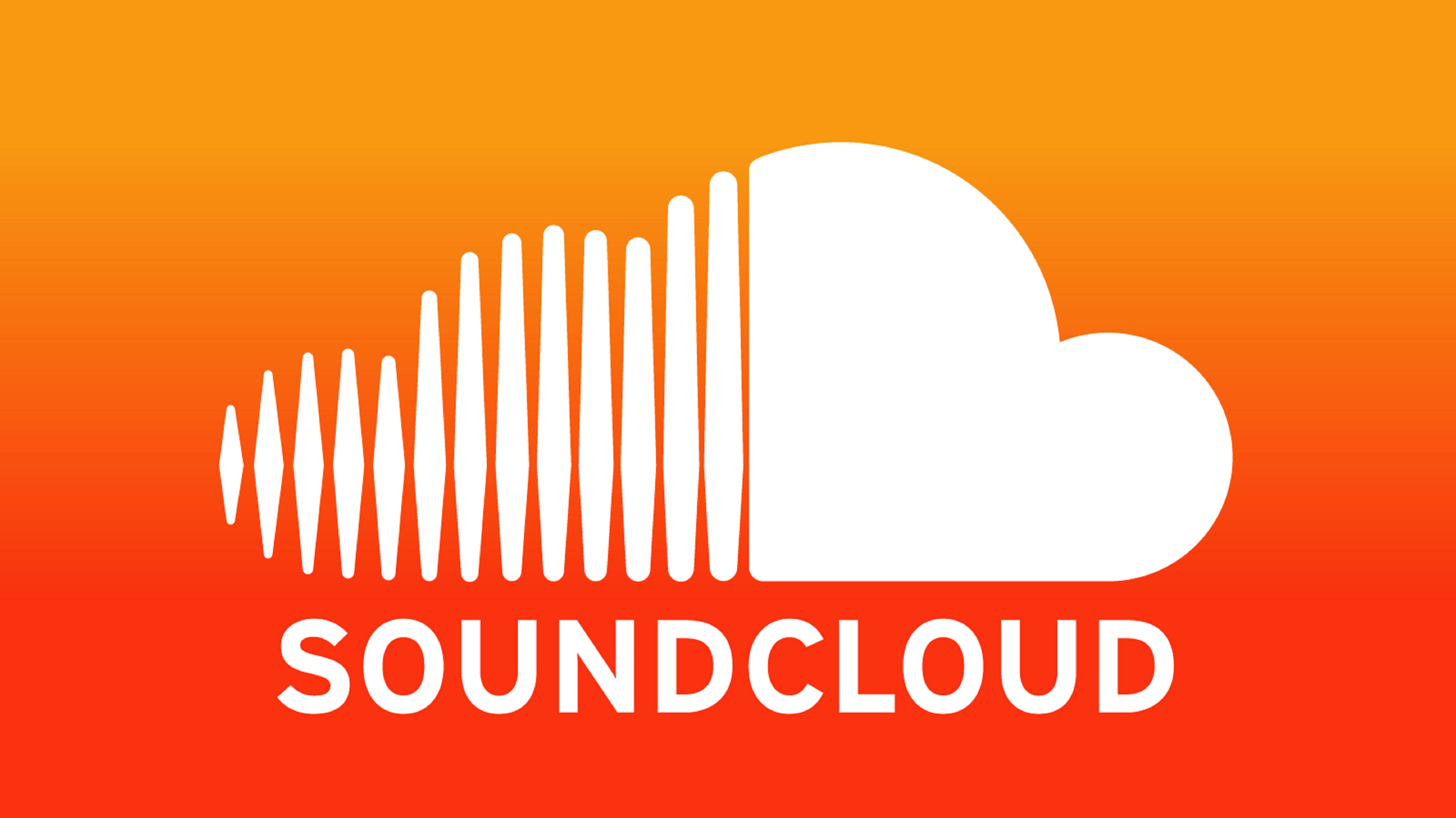 SoundCloud, white SoundCloud logo, soundwave design, 5K Desktop Wallpaper