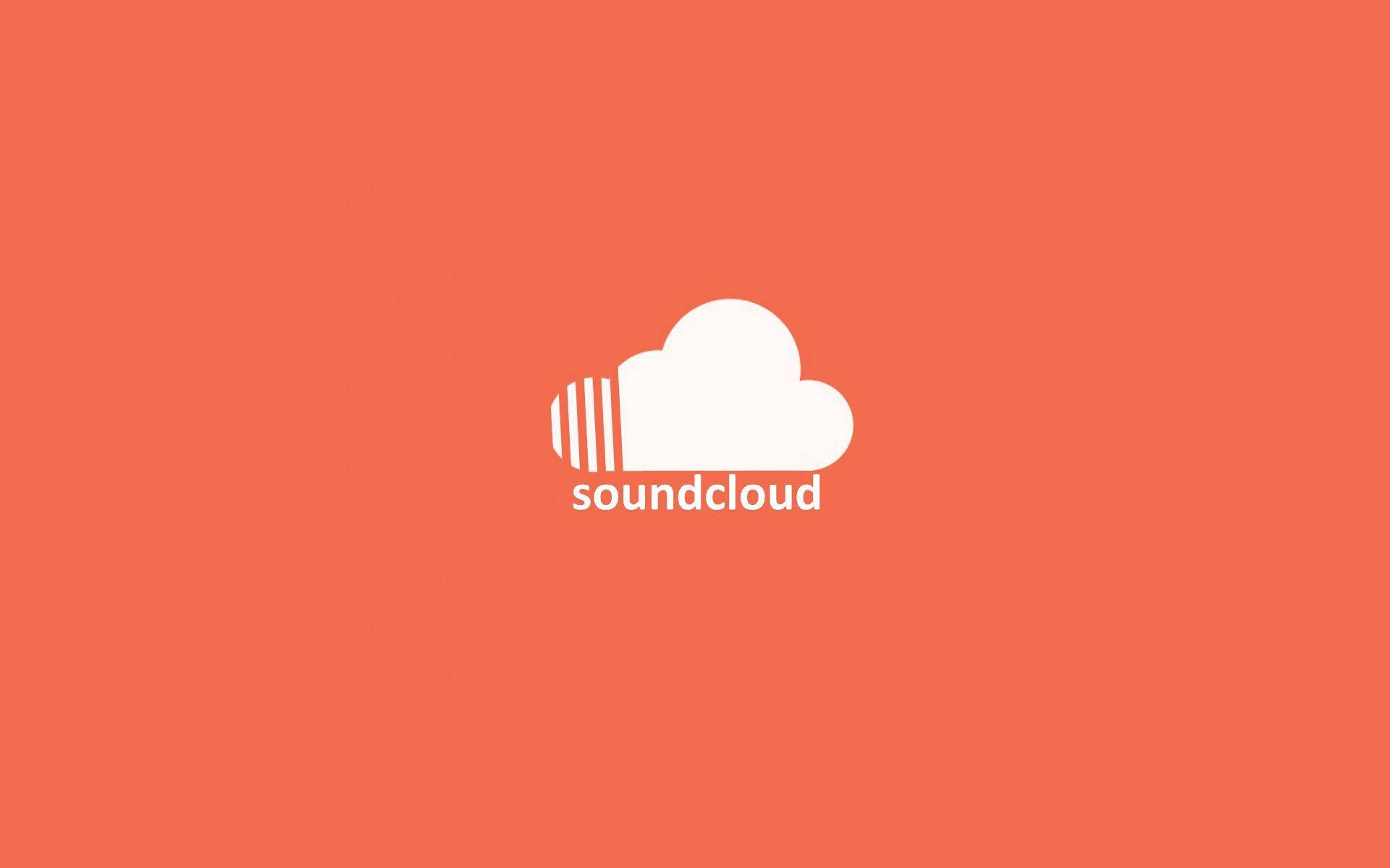SoundCloud, minimalist, white, 5K Desktop Wallpaper