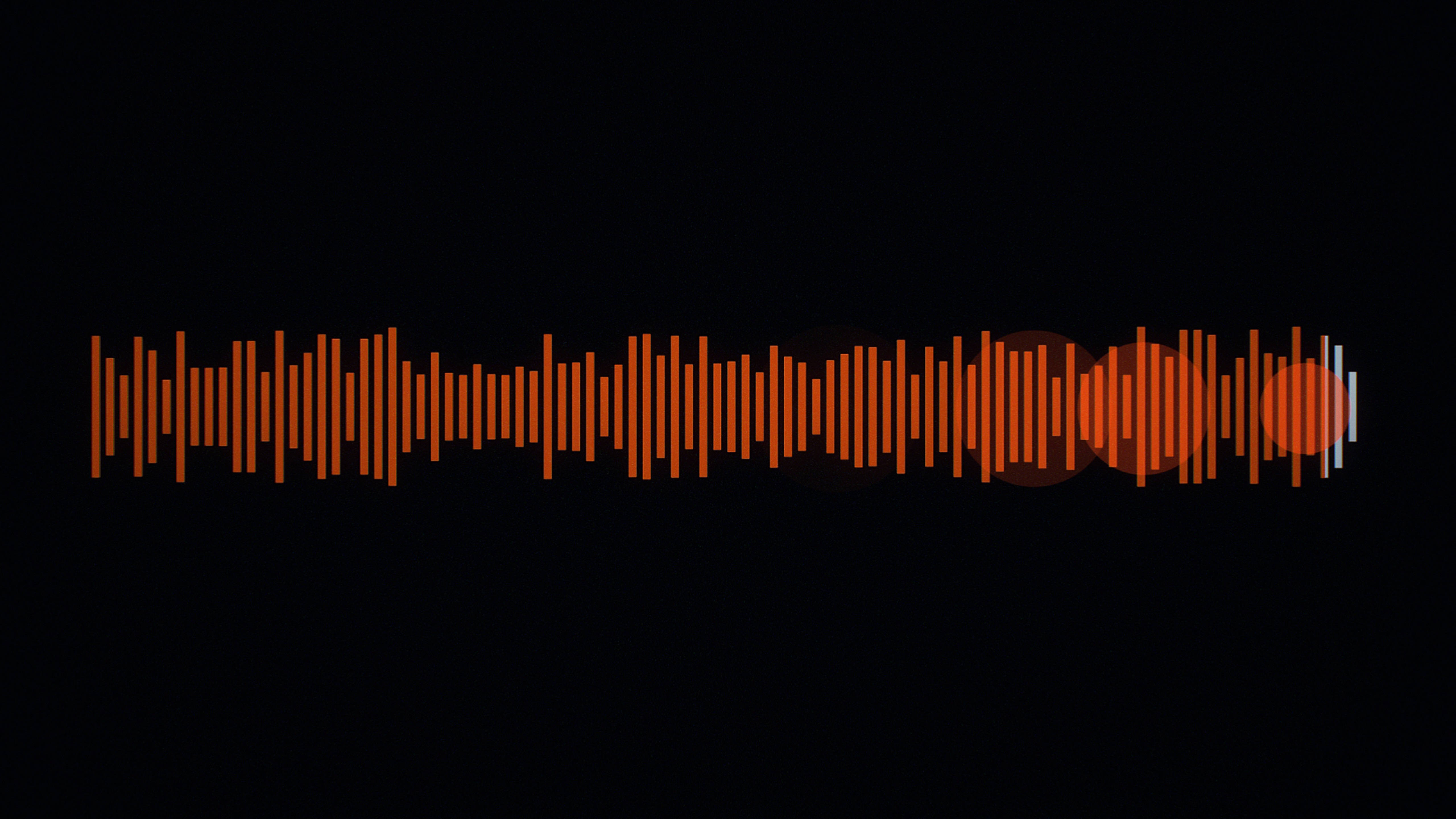 SoundCloud, audio waveform, vibrant orange, 5K Desktop Wallpaper