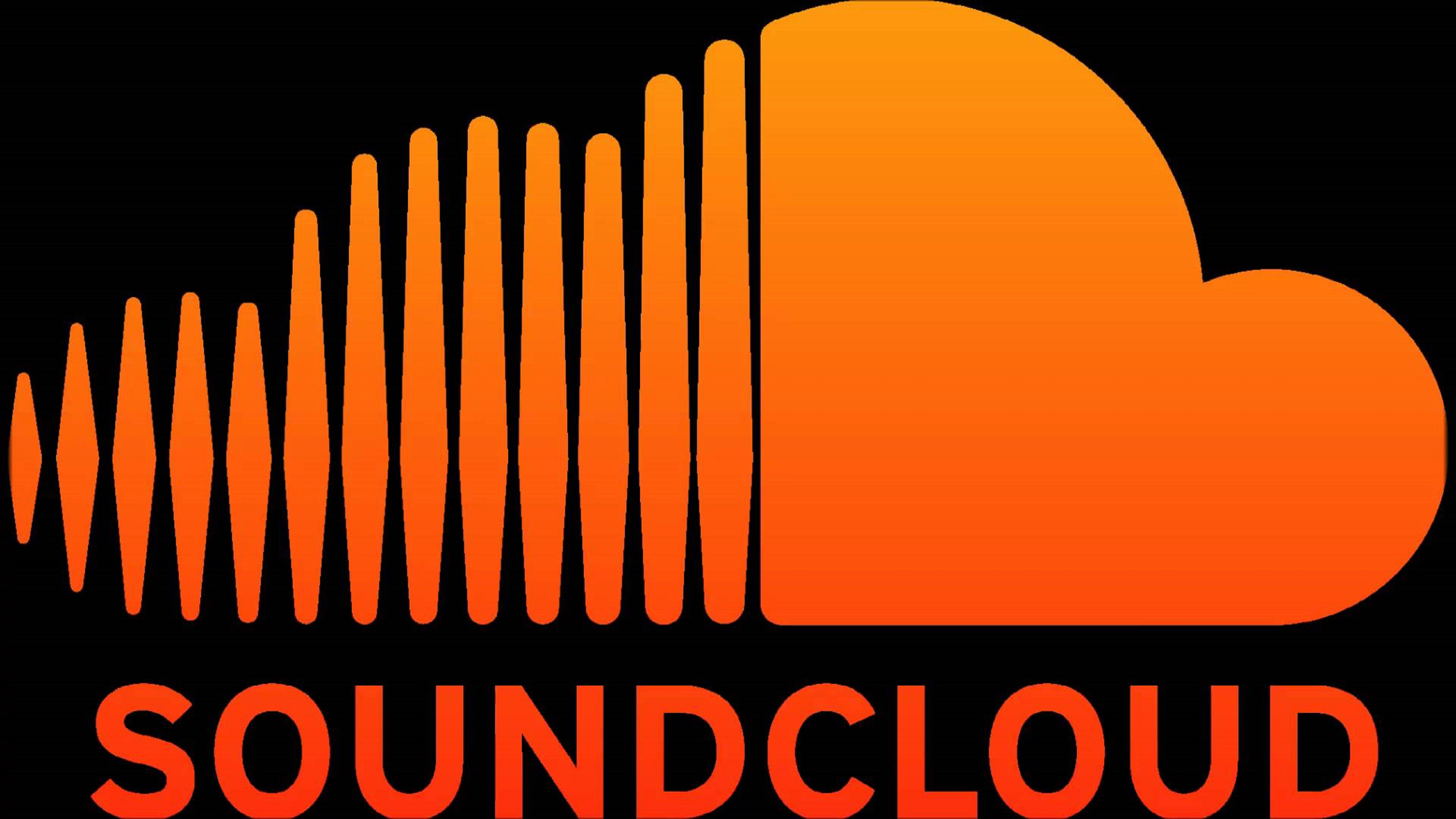 SoundCloud, orange, waveform bars, 5K Desktop Wallpaper