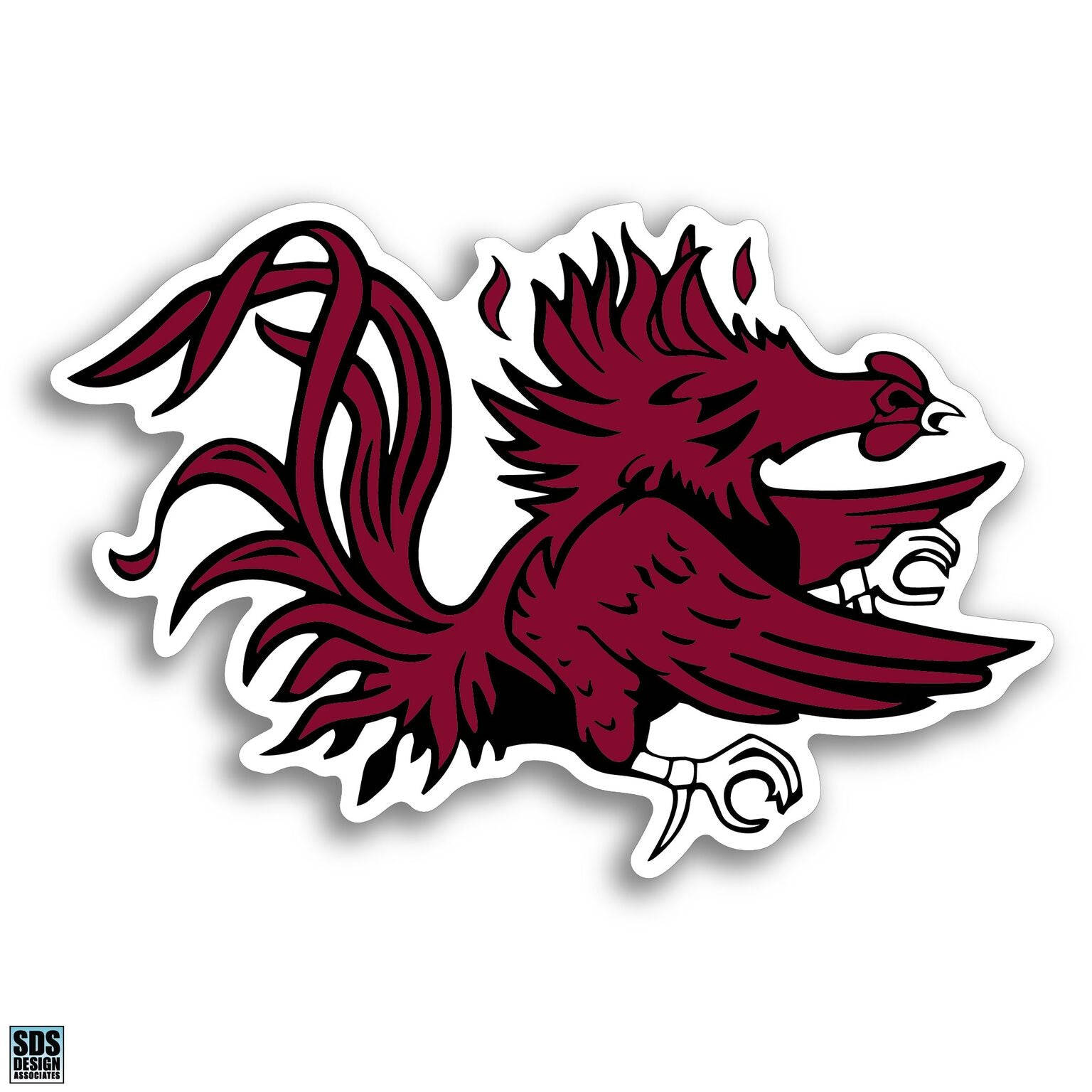 South Carolina Gamecocks, maroon rooster mascot, spiked feathers, HD Desktop Wallpaper