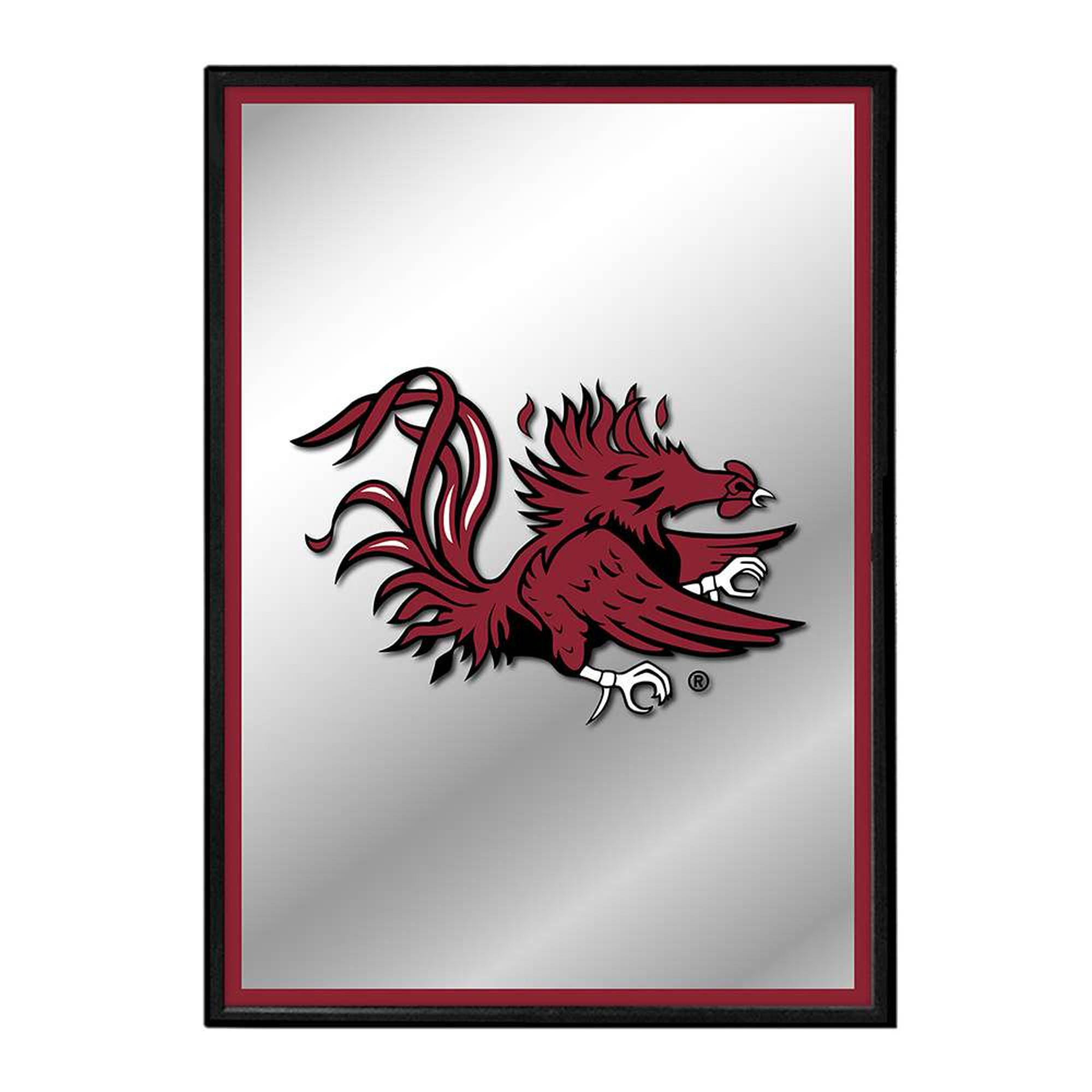 South Carolina Gamecocks, crimson rooster mascot, white claws and beak, Full HD Desktop Wallpaper