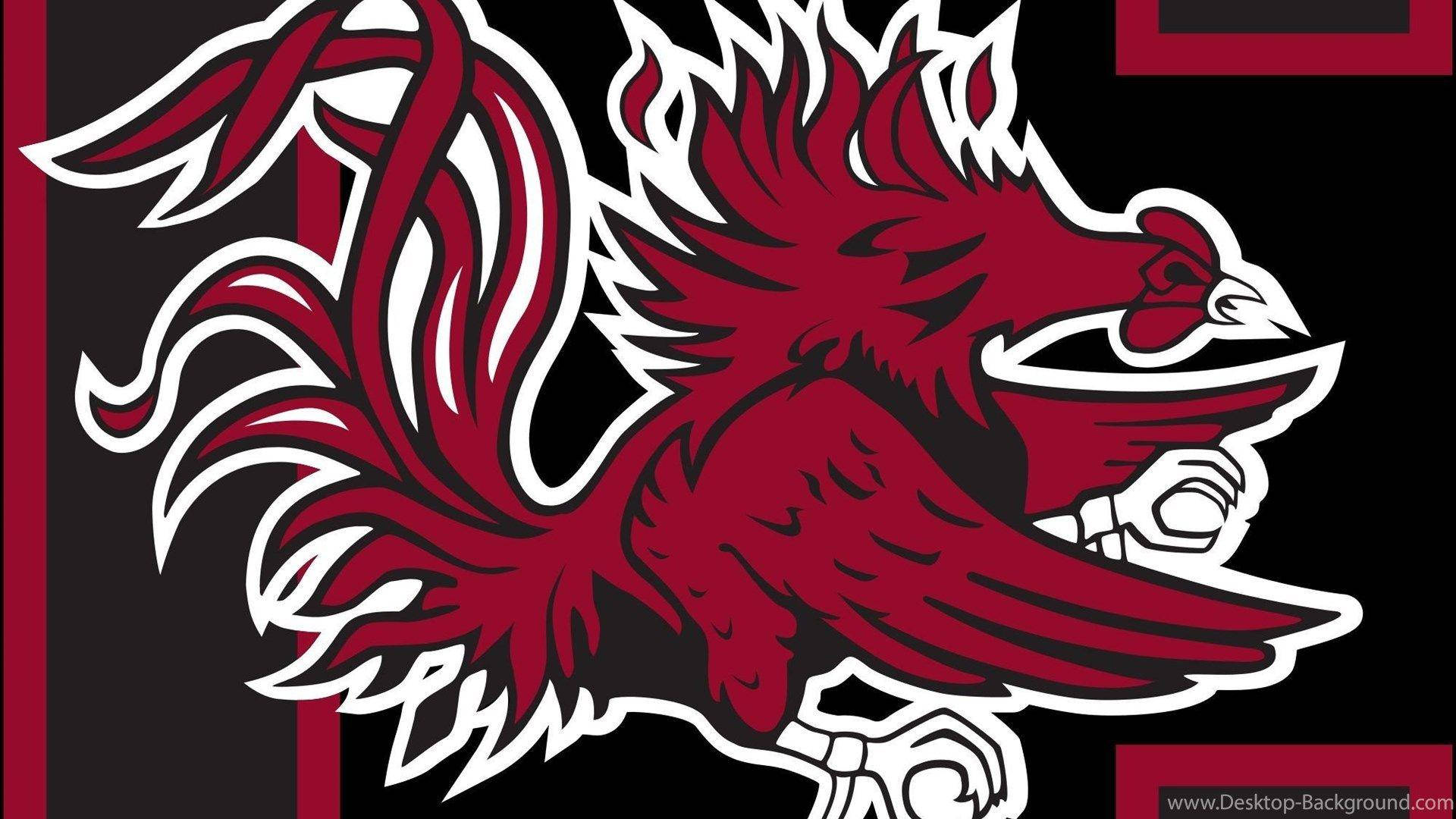 South Carolina Gamecocks, crimson, white, Full HD Desktop Wallpaper