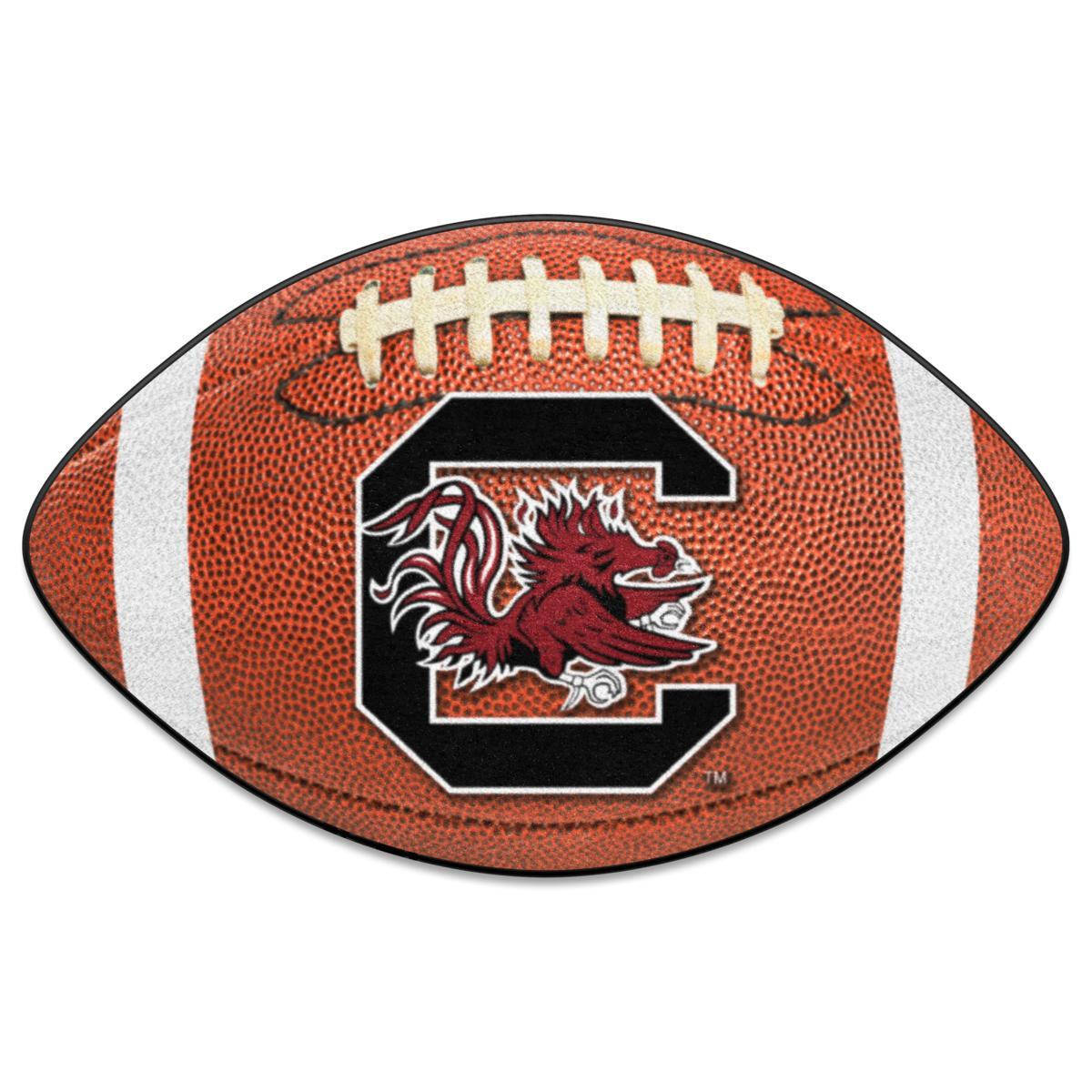 South Carolina Gamecocks, orange football, white laces, SD Desktop Wallpaper