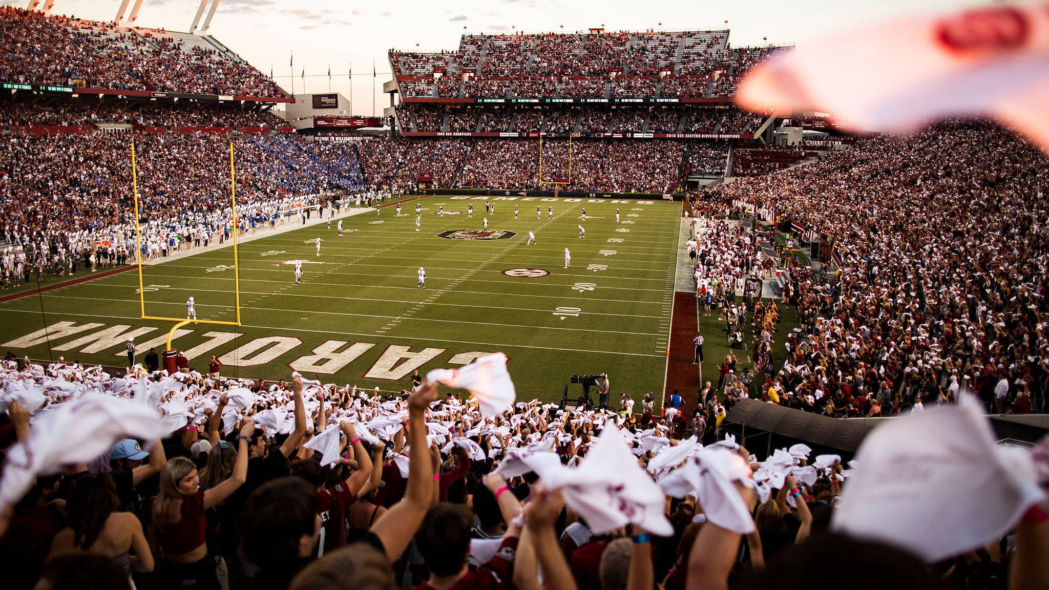 South Carolina Gamecocks, sunset, football stadium, Full HD Desktop Wallpaper