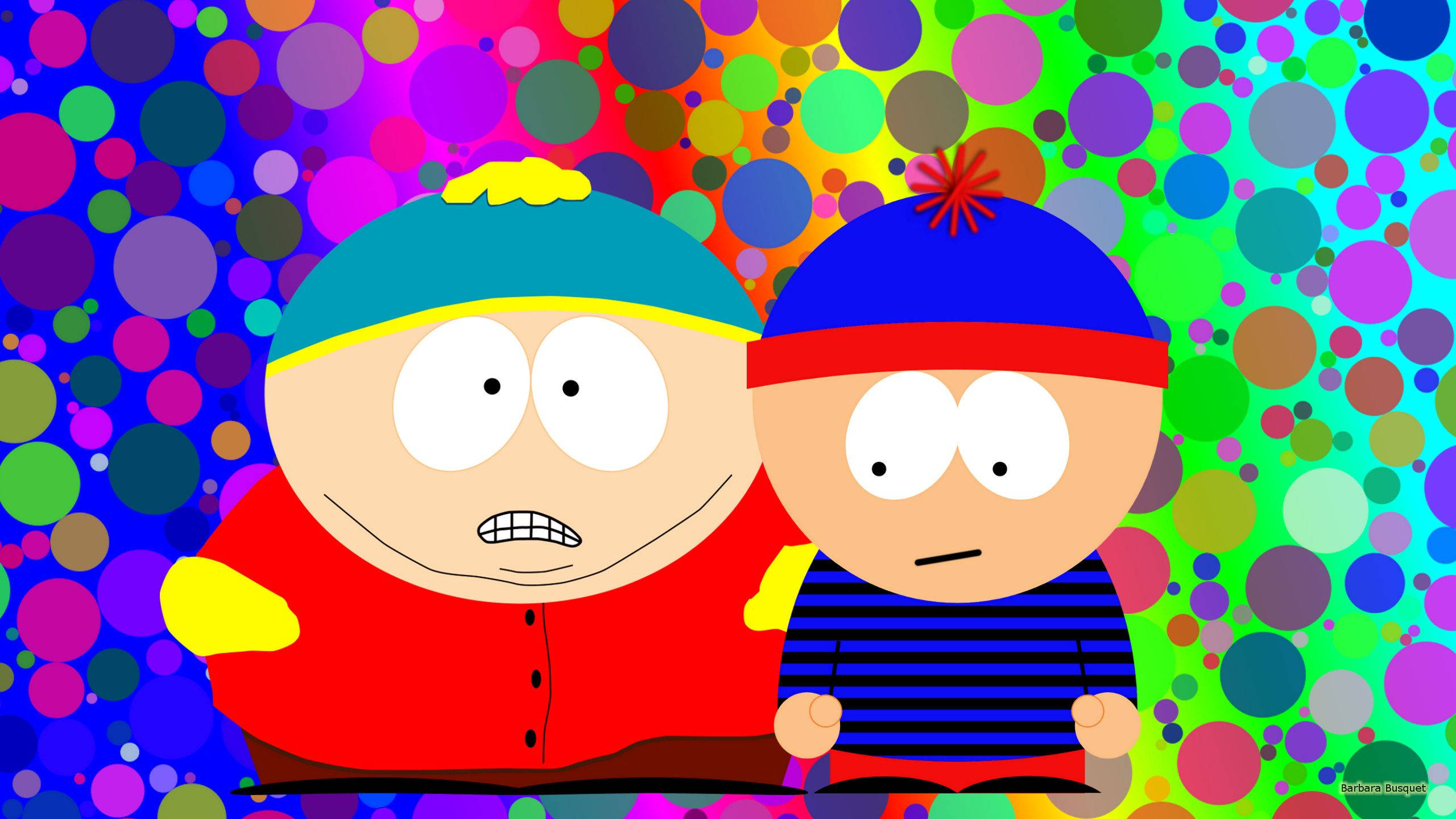 South Park, cartoon boys, winter hats, 2K Desktop Wallpaper