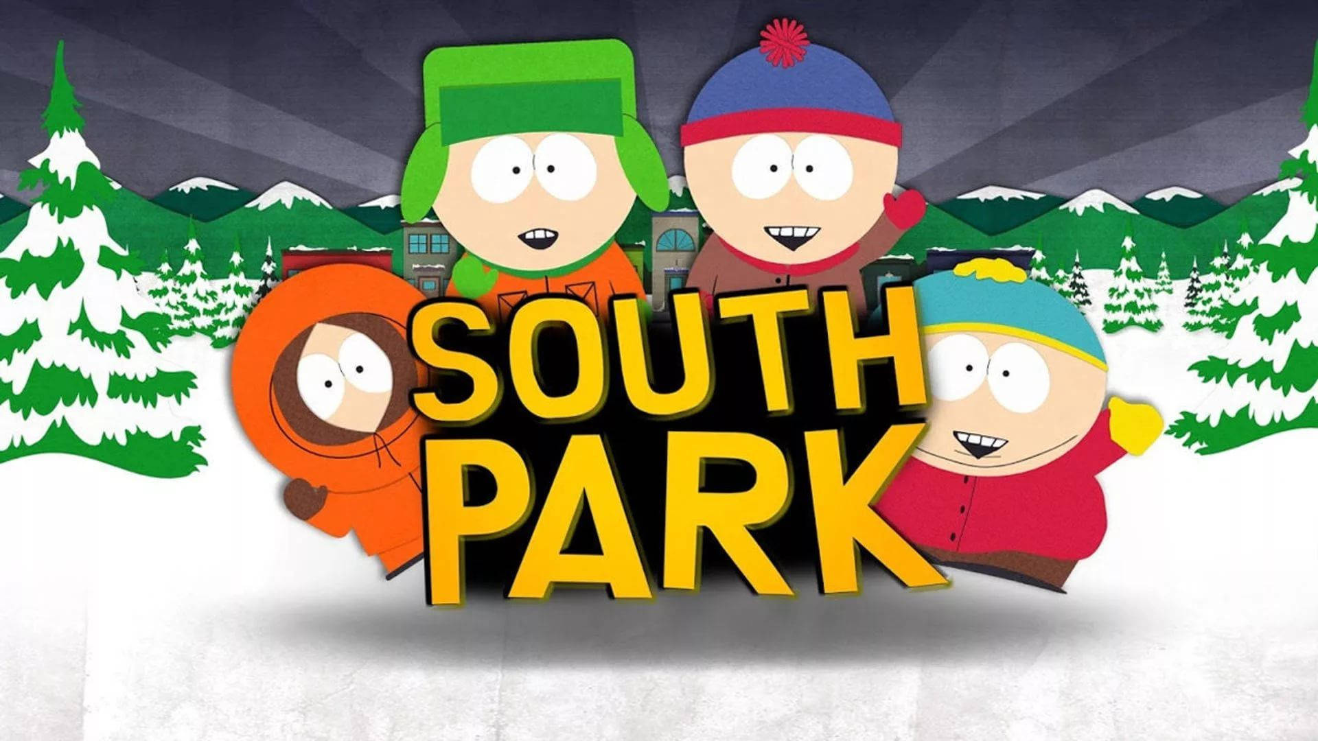 South Park, main characters, snow, Full HD Desktop Wallpaper