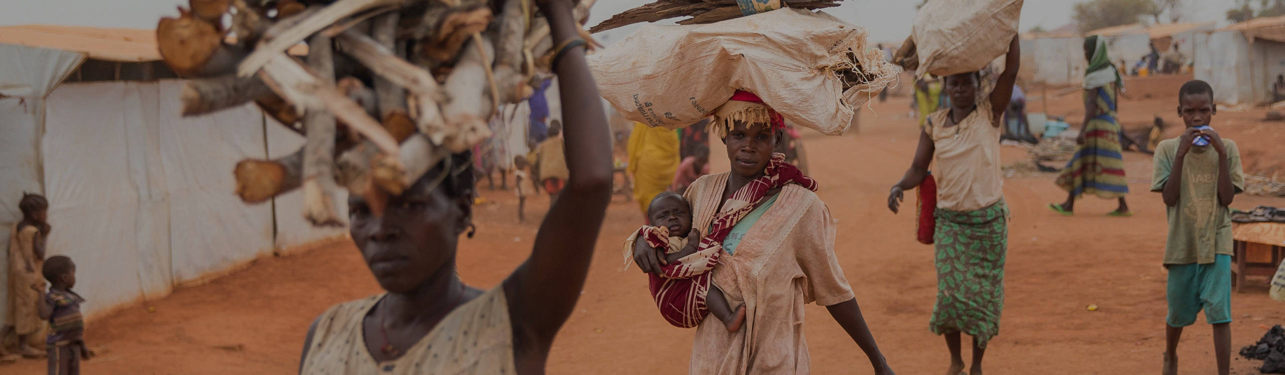 South Sudan, women, children, 2K Desktop Wallpaper