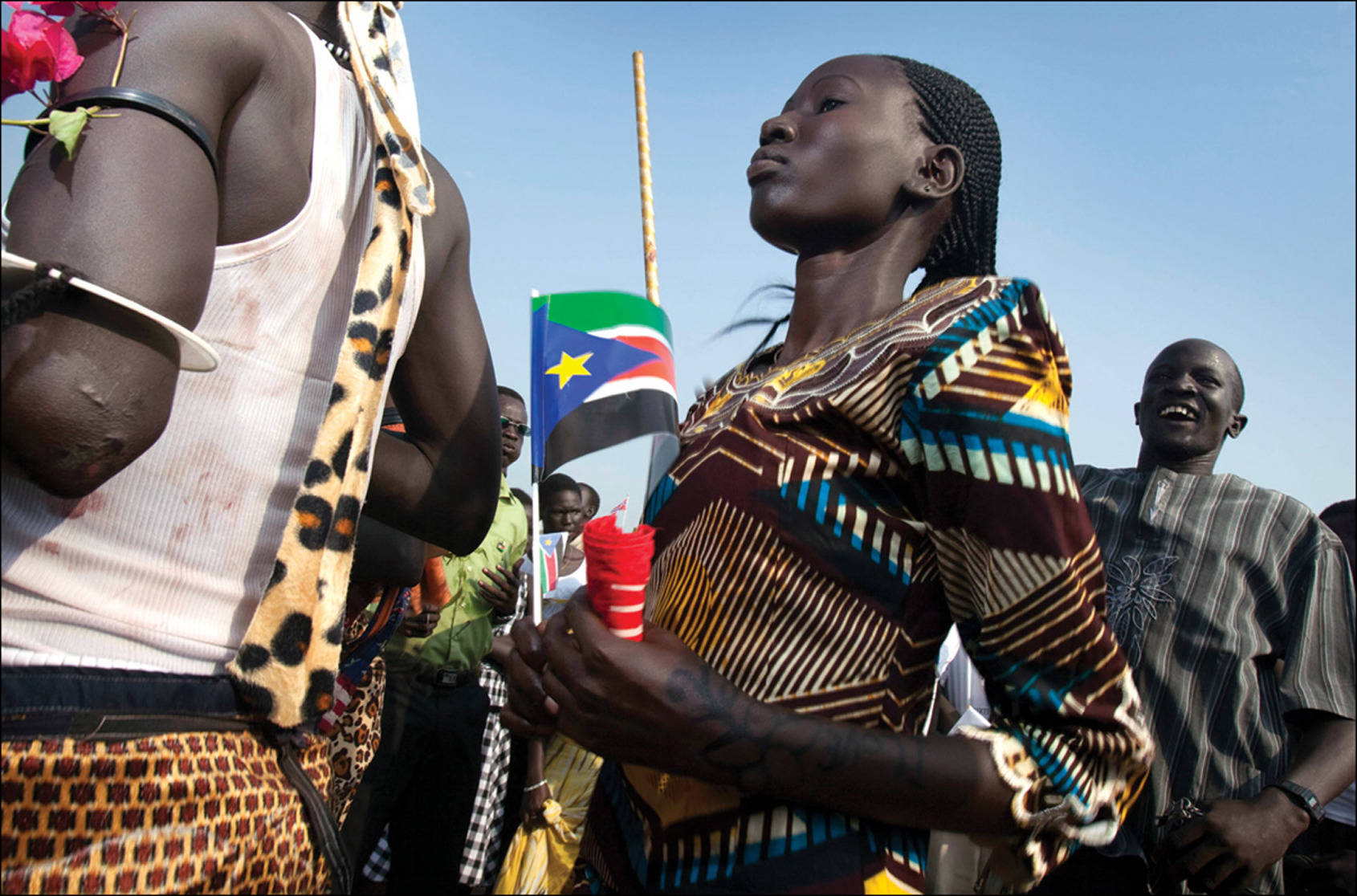 South Sudan, South Sudan flag, vibrant patterned clothing, HD Desktop Wallpaper