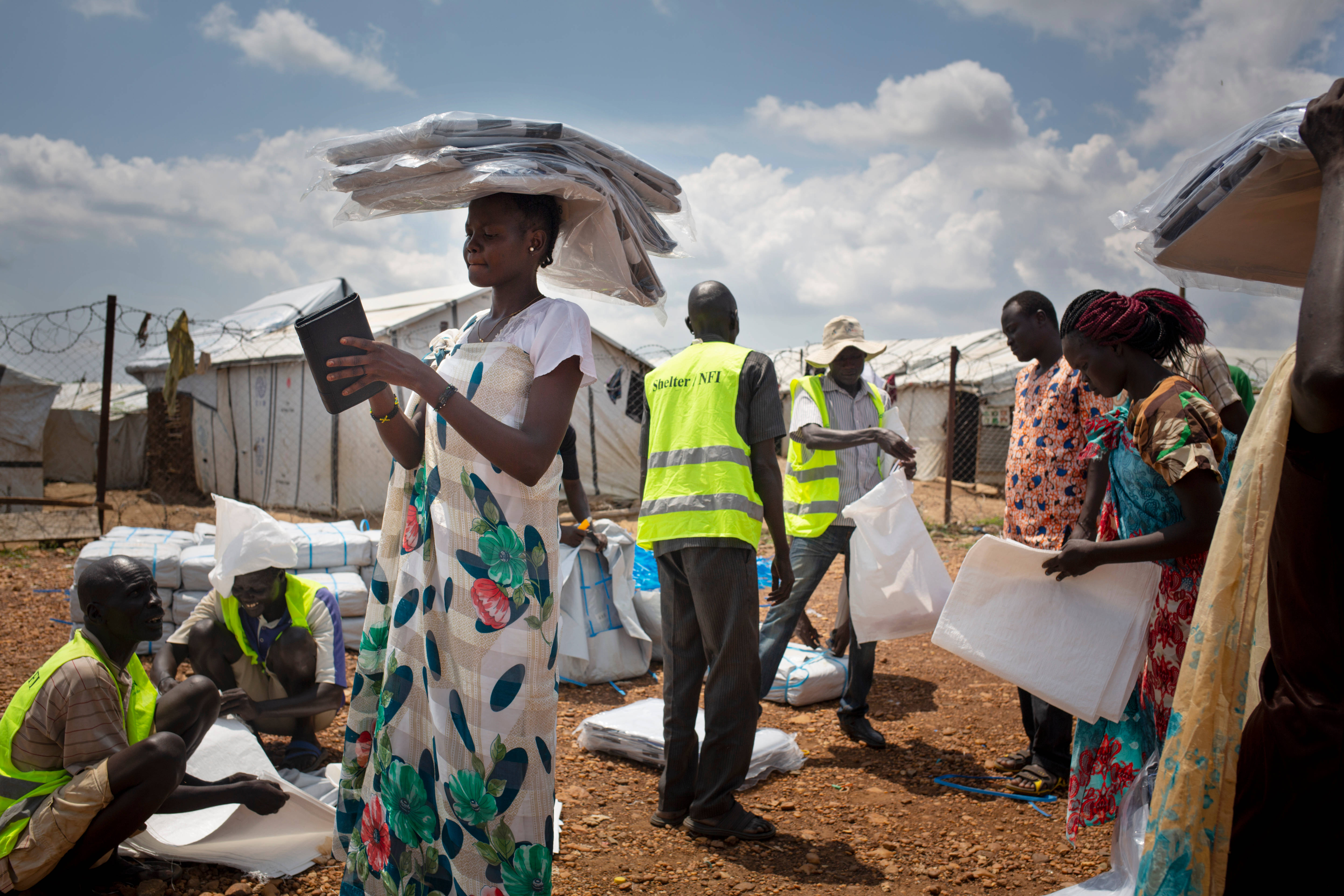 South Sudan, refugee camp, tents, 5K Desktop Wallpaper