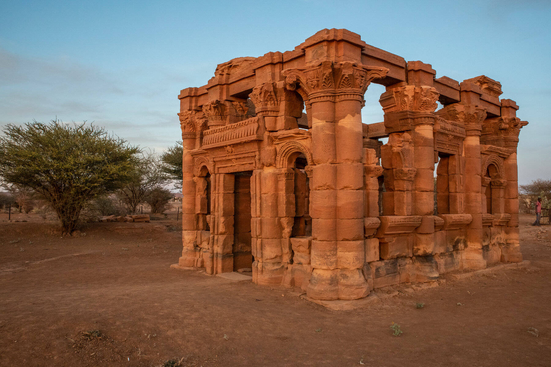 ancient tomb, Sudan, red sandstone, HD Desktop Wallpaper