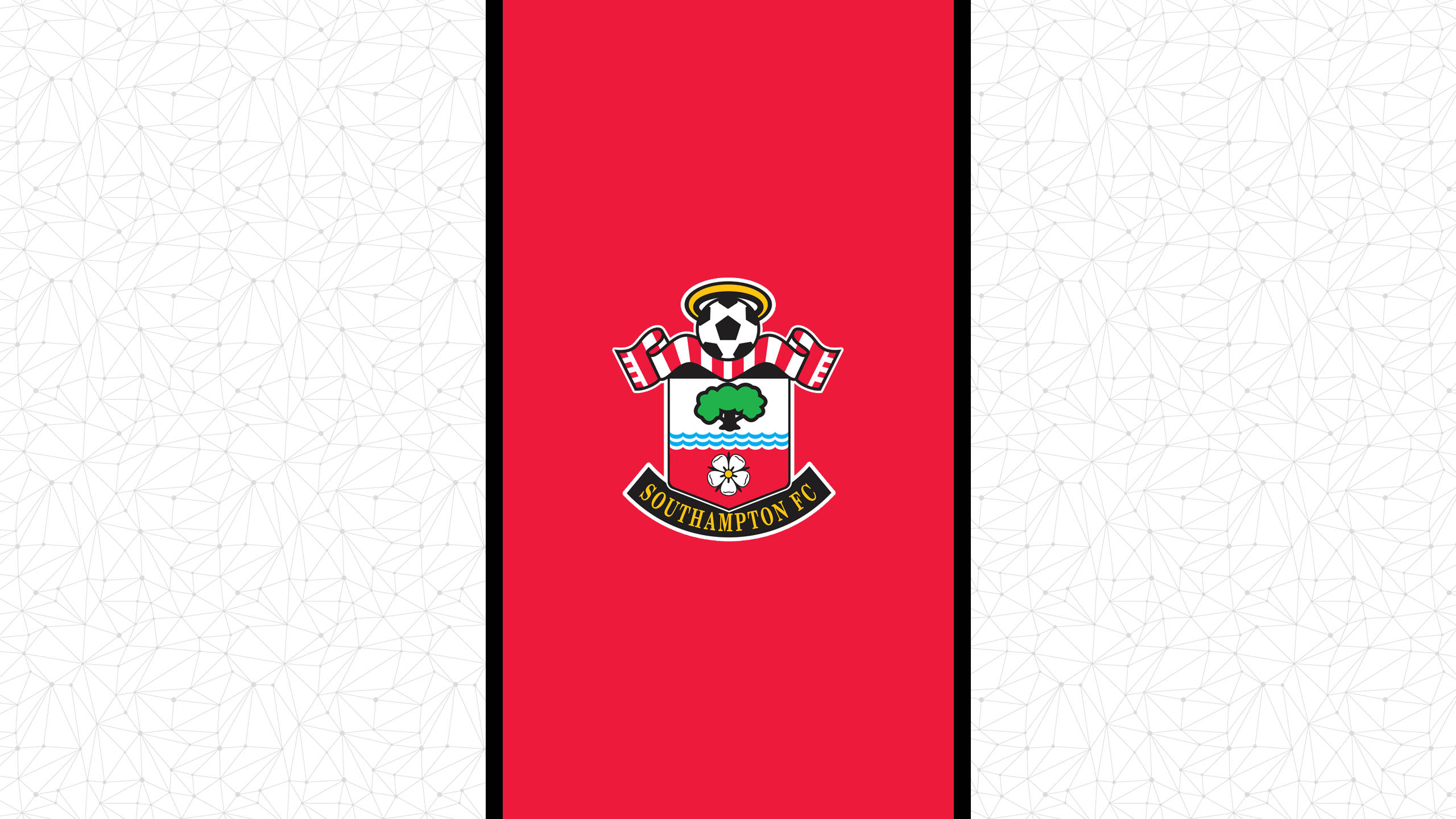 Southampton FC, red, vertical stripe, 2K Desktop Wallpaper